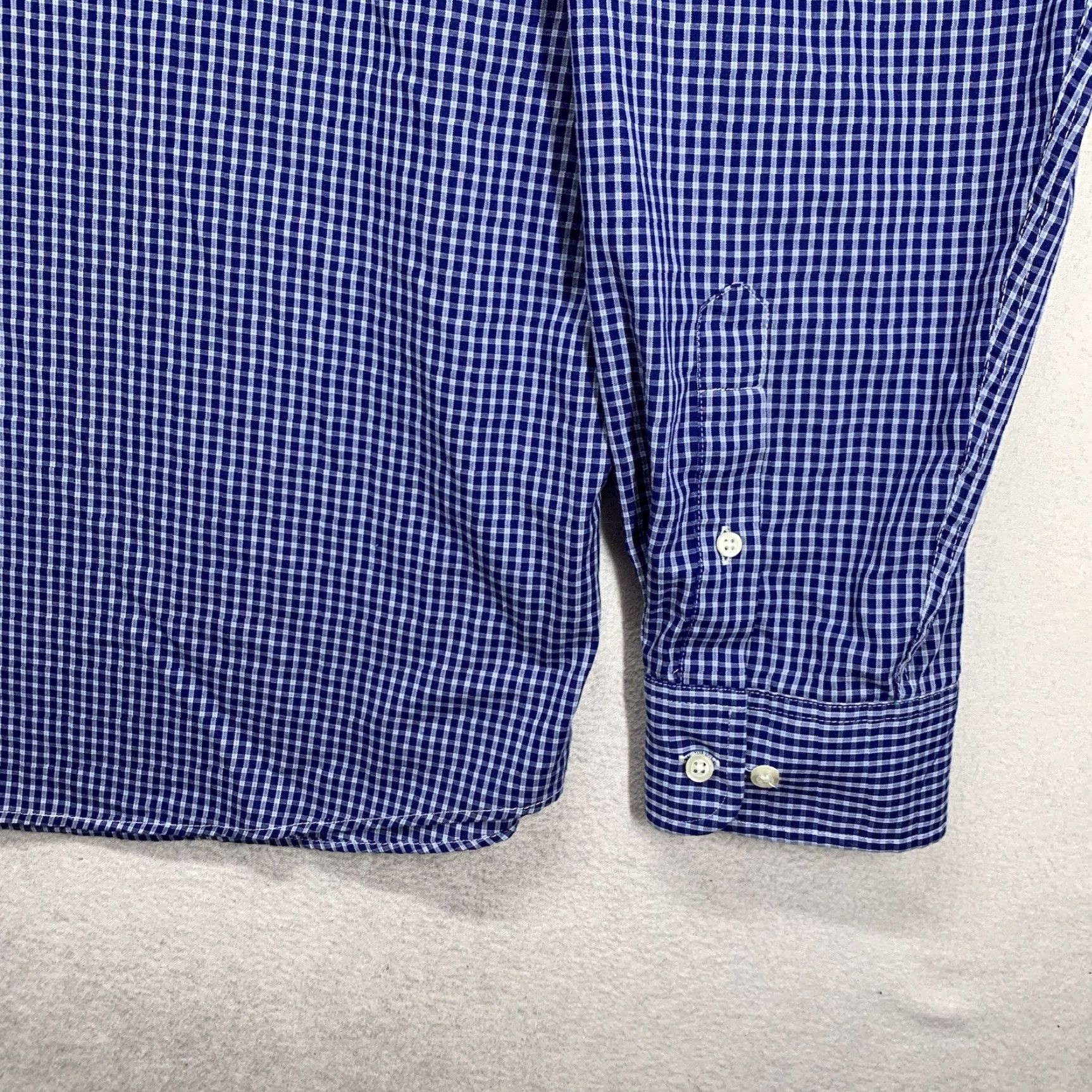 Dockers DOCKERS Shirt Plaid Button-Up Long Sleeve Blue XL Regular Mens Size US XL / EU 56 / 4 - 6 Thumbnail