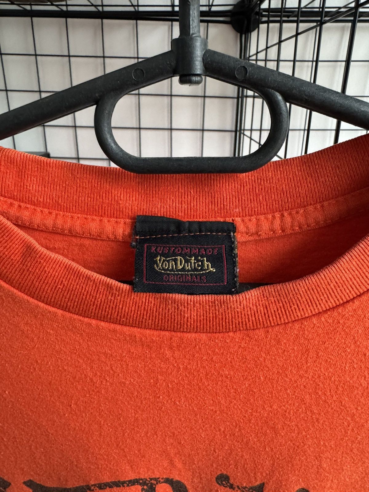 Vintage × Von Dutch Vintage Von Dutch Orange T-shirt Size US M / EU 48-50 / 2 - 5 Thumbnail