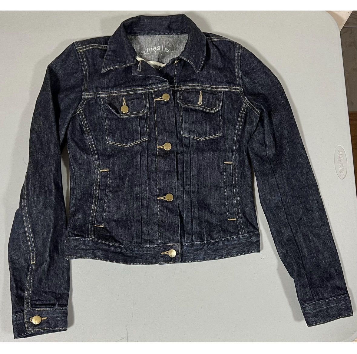 Gap Gap Dark Denim Jean Jacket Coat Outerwear Size XS 💙 #gap Size XS / US 0-2 / IT 36-38 - 2 Thumbnail