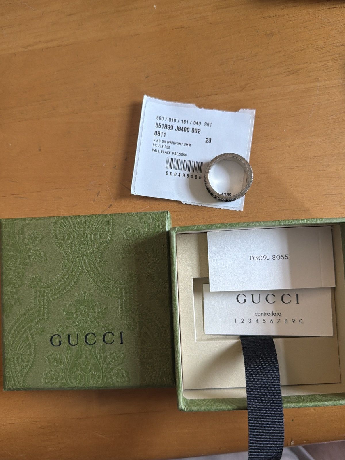 Gucci Gucci GG Marmont Wide Ring Size ONE SIZE - 6 Thumbnail