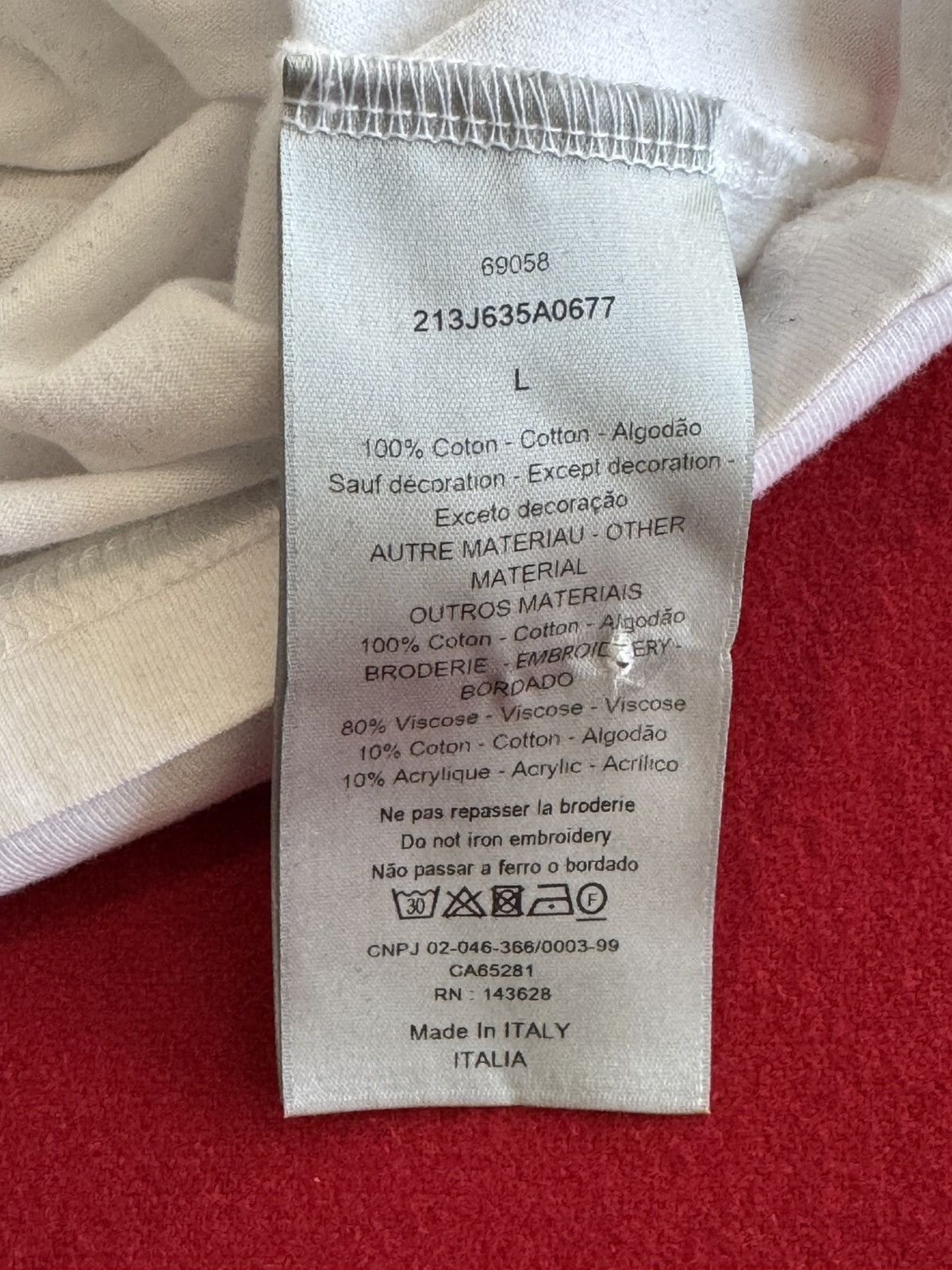 Dior Dior Atelier Embroidered Oblique White x Blk Size US L / EU 52-54 / 3 - 5 Thumbnail