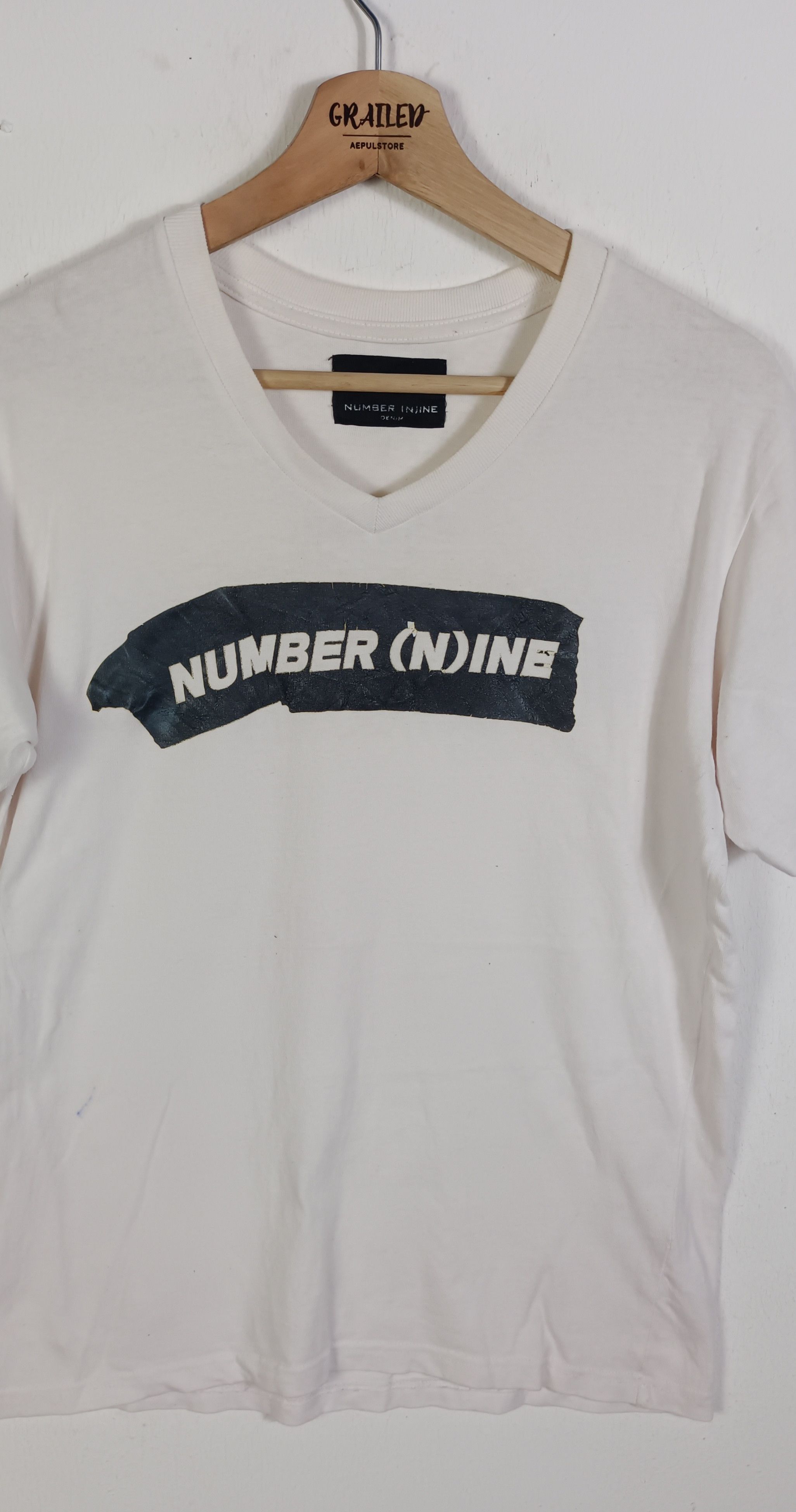 Japanese Brand × Number (N)ine Number (N)ine Box Logo Tshirt Size US M / EU 48-50 / 2 - 2 Thumbnail