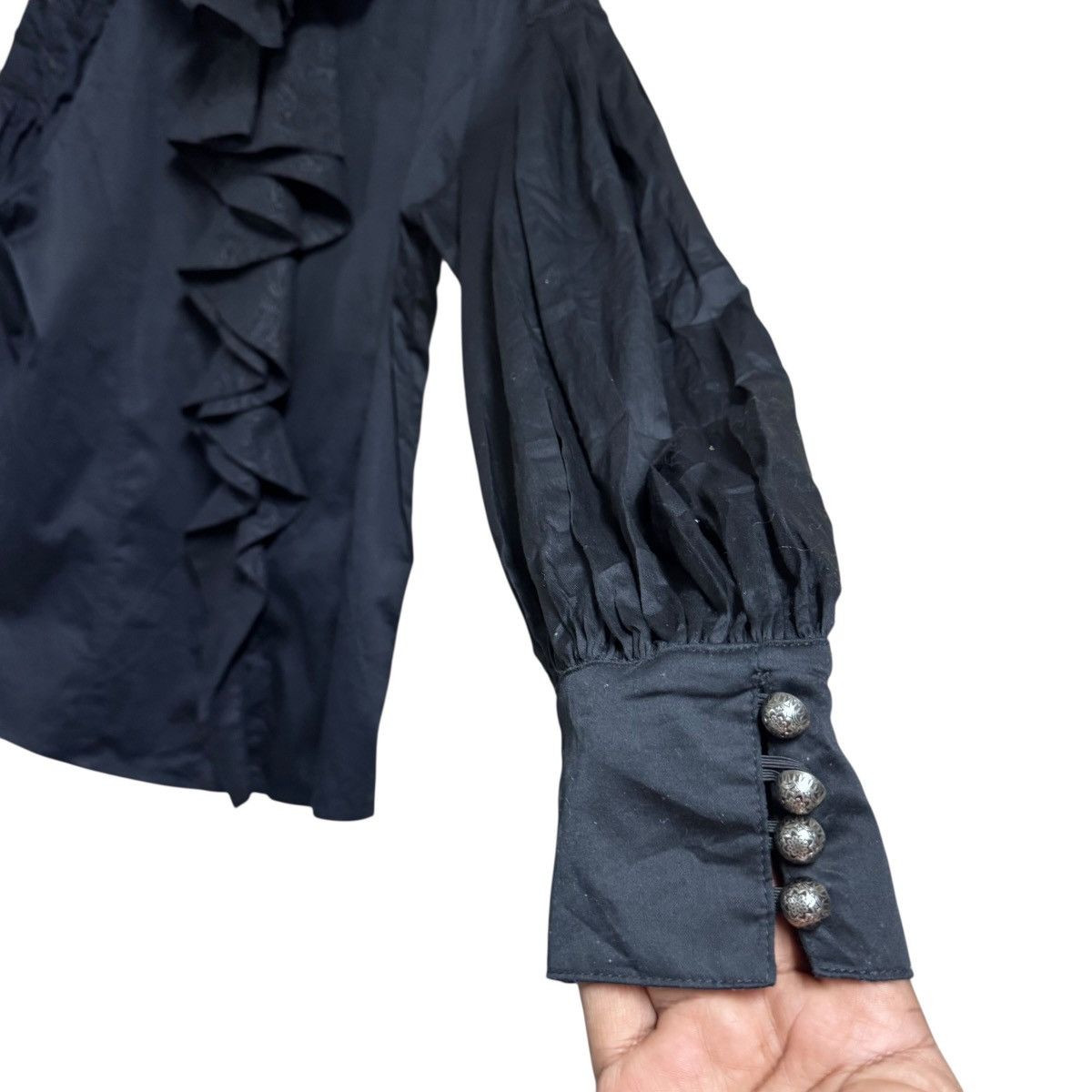 Mari's Rock Punk Rave Ruffled Vampire Gothic Shirt Size US M / EU 48-50 / 2 - 11 Thumbnail