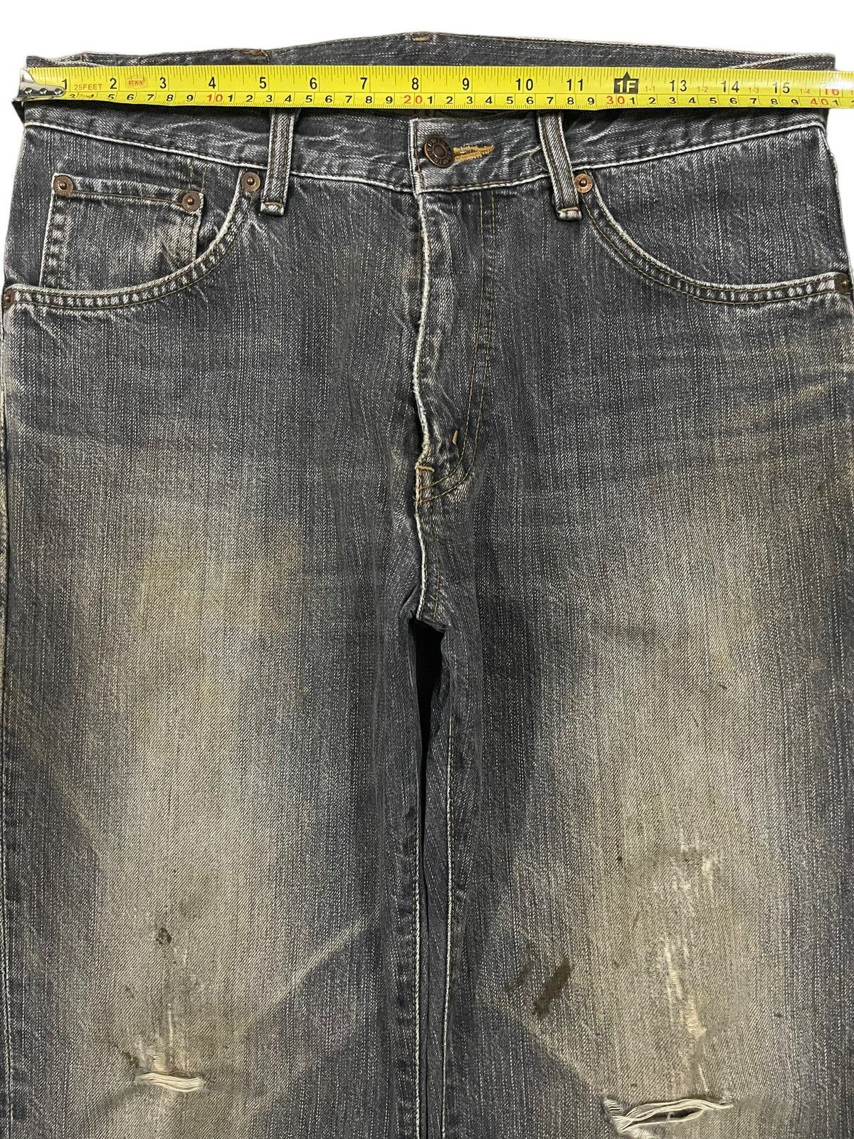 Edwin Vintage Edwin 503 Blue Wash Style Distress Jeans Size US 32 / EU 48 - 11 Thumbnail