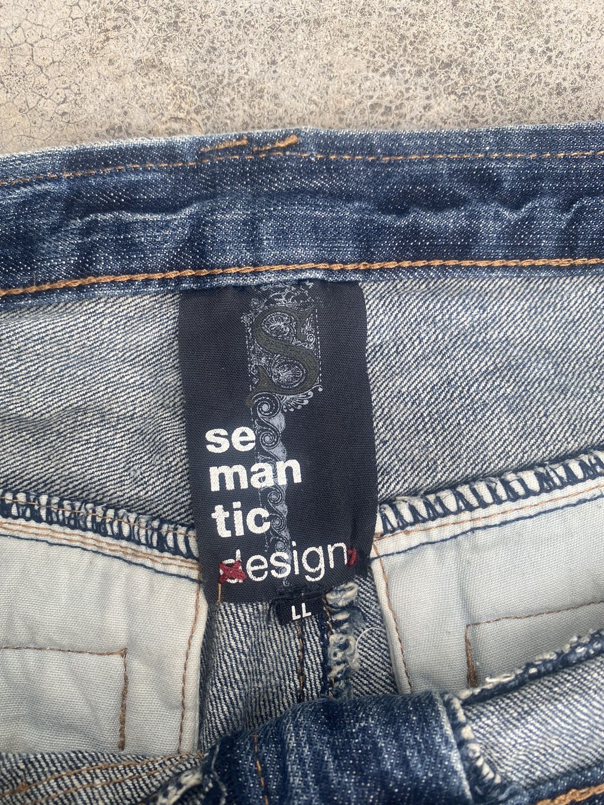If Six Was Nine × Japanese Brand Flare Jeans Semantic Design Cargo Multipocket Bootcut Size US 33 - 12 Thumbnail