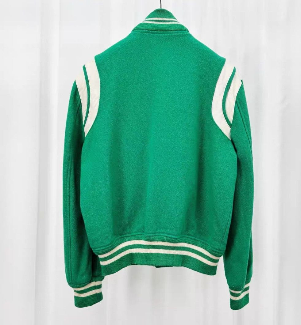 Yves Saint Laurent saint laurent17SS green and white Teddy jacket 2503-Nextarr Size US S / EU 44-46 / 1 - 2 Thumbnail