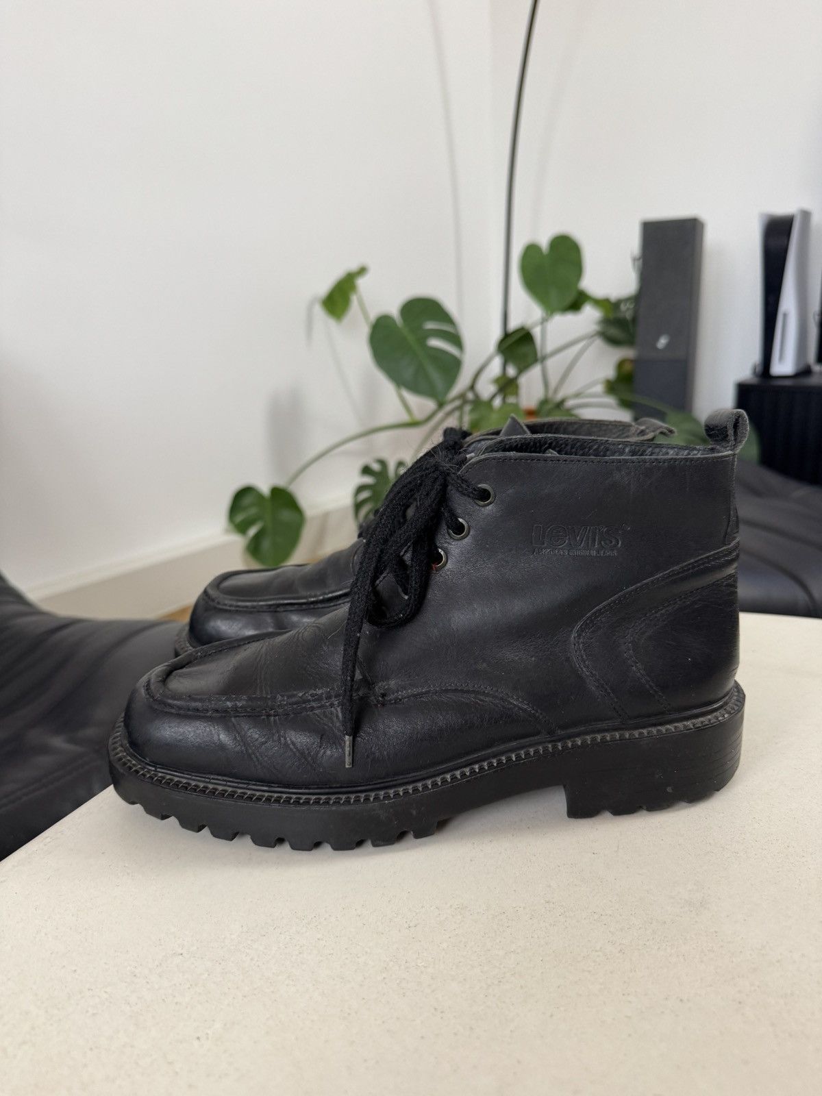 Levi's Levis 90s Vintage Avant Garde Platform Derby Leather Boots Size US 9 / EU 42 - 3 Thumbnail