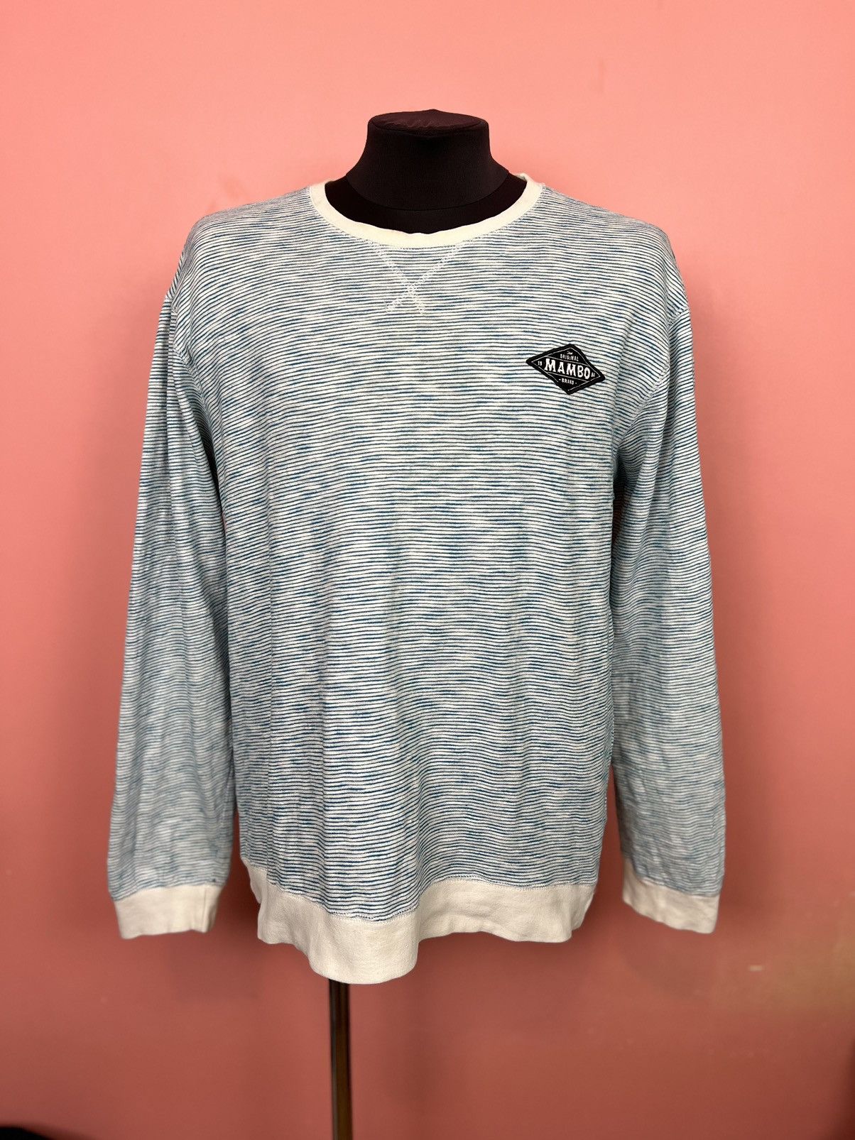 Vintage Mambo long sleeve tee casual vintage streped casual Size US XXL / EU 58 / 5 - 1 Thumbnail