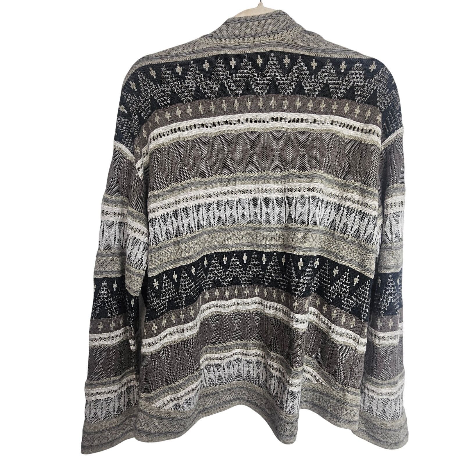 French Connection Peruvian Connection Womens Fair Isle Aztec Cardigan Sweater Size L / US 10 / IT 46 - 8 Thumbnail