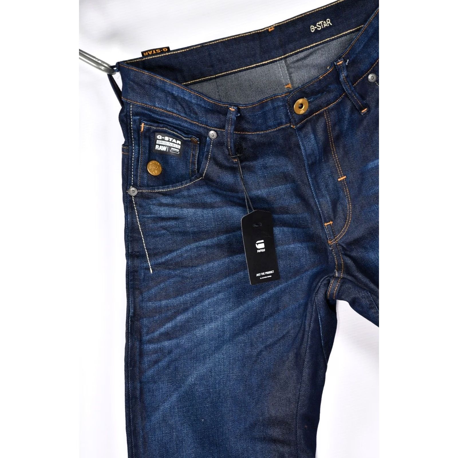 G-Star G-Star Raw 3301 Slim Jeans Men W31/L34 Blue 100% Cotton Denim 5-Pocket Design Slim Regular Fit Vintage No N/A Size US 31 - 3 Thumbnail