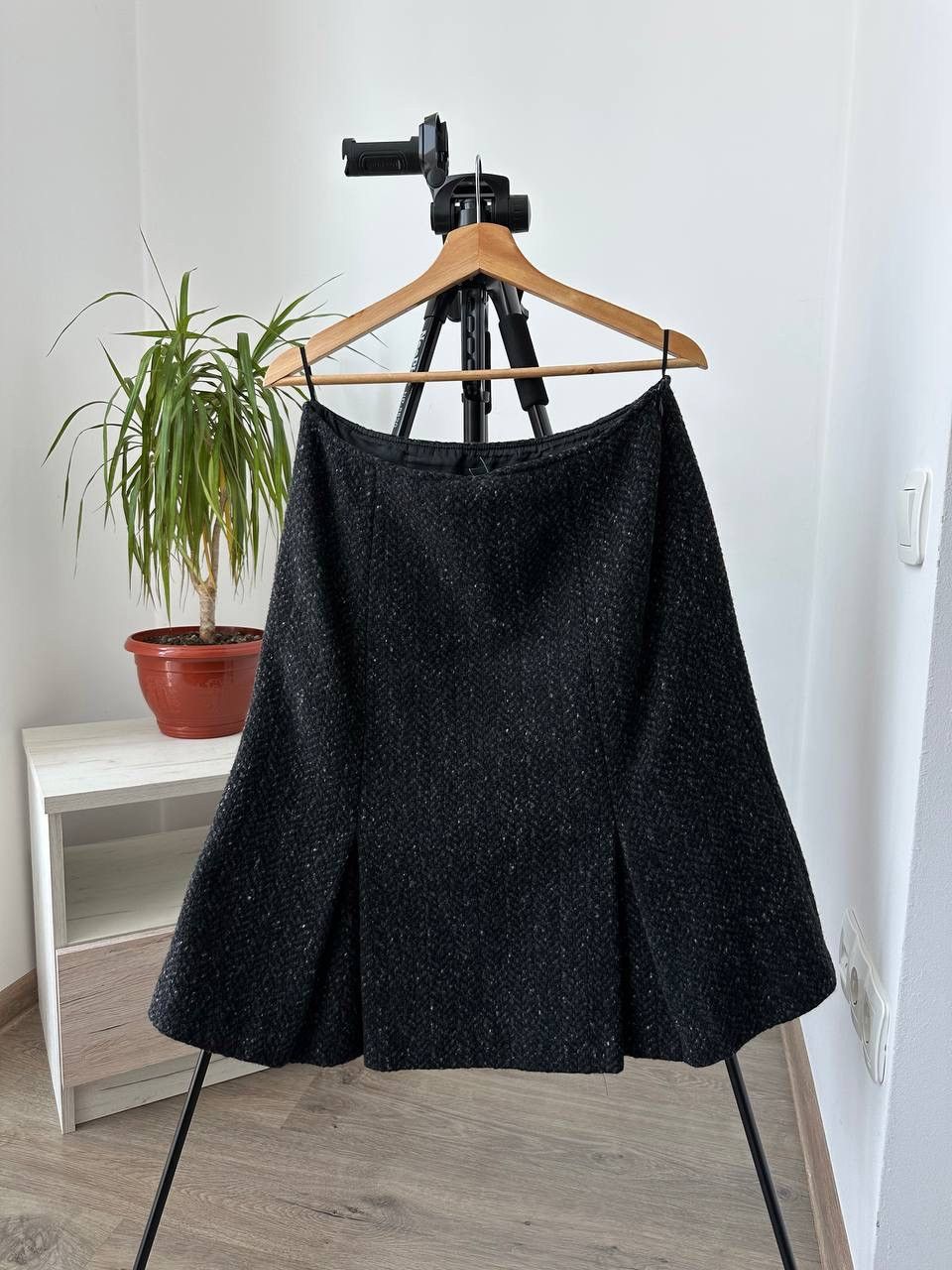 Max Mara × Vintage Vintage Max Mara Wool Rich Blend Gray Skirt Size 28" / US 6 / IT 42 - 5 Thumbnail