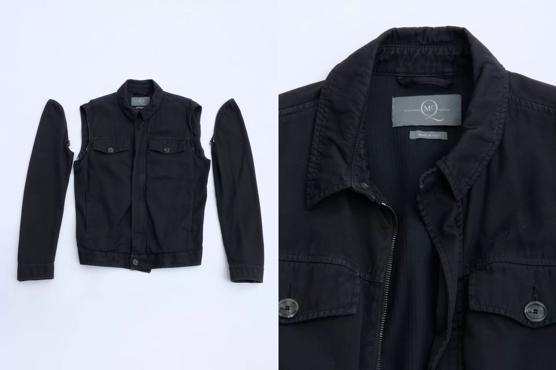 Alexander McQueen Alexander McQueen 00s Detachable Sleeve Utility Jacket Size US S / EU 44-46 / 1 - 8 Thumbnail