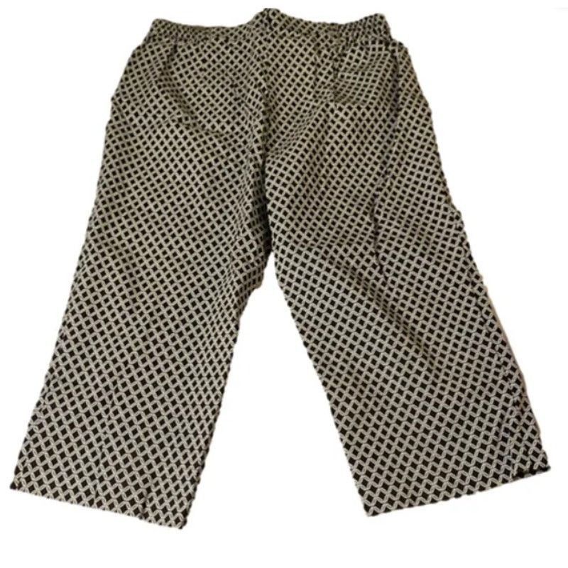 Other Chic Black White Geometric Print Cropped Alison Daley 16 Size 38" / US 16 / IT 52 - 6 Thumbnail