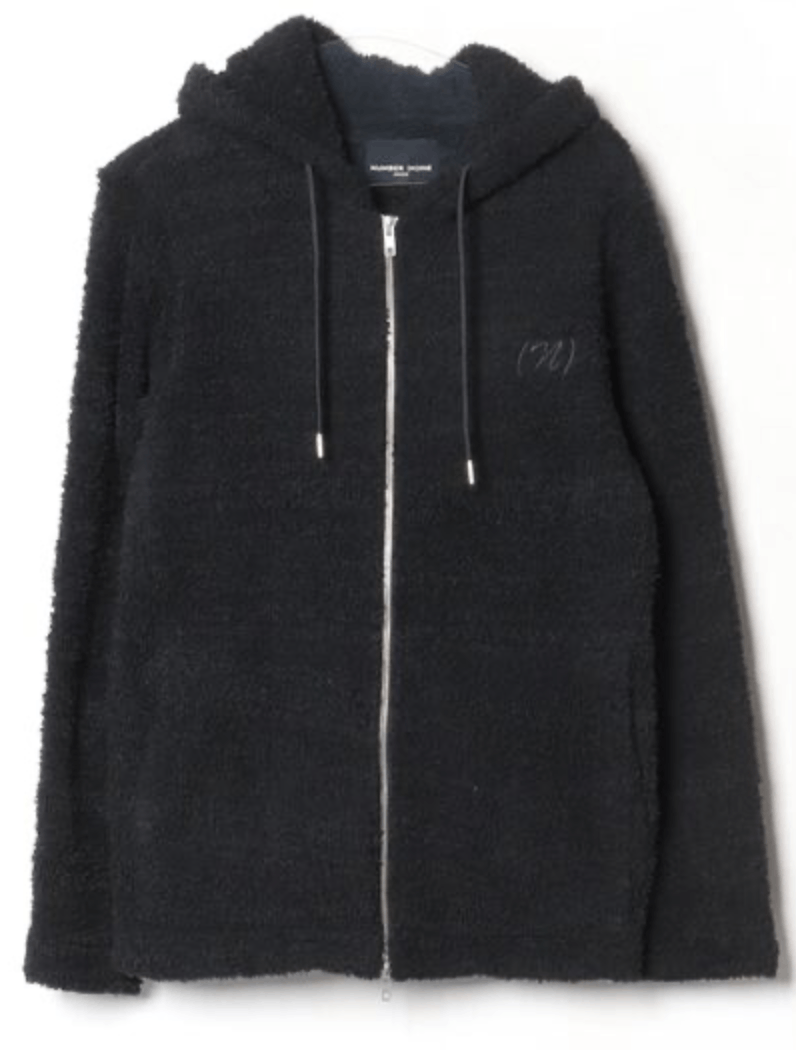 Number (N)ine Number nine boa fleece logo zip hoodie Size US S / EU 44-46 / 1 - 1 Thumbnail