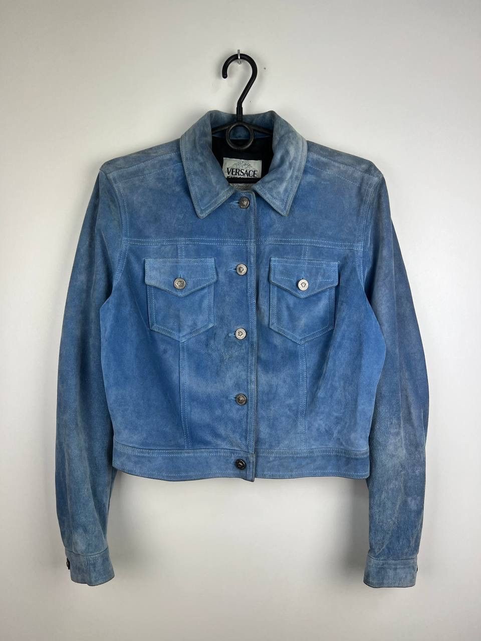 Versace × Versace Jeans Couture × Vintage Versace Jeans Couture leather vintage jacket size XS Size XS / US 0-2 / IT 36-38 - 1 Thumbnail