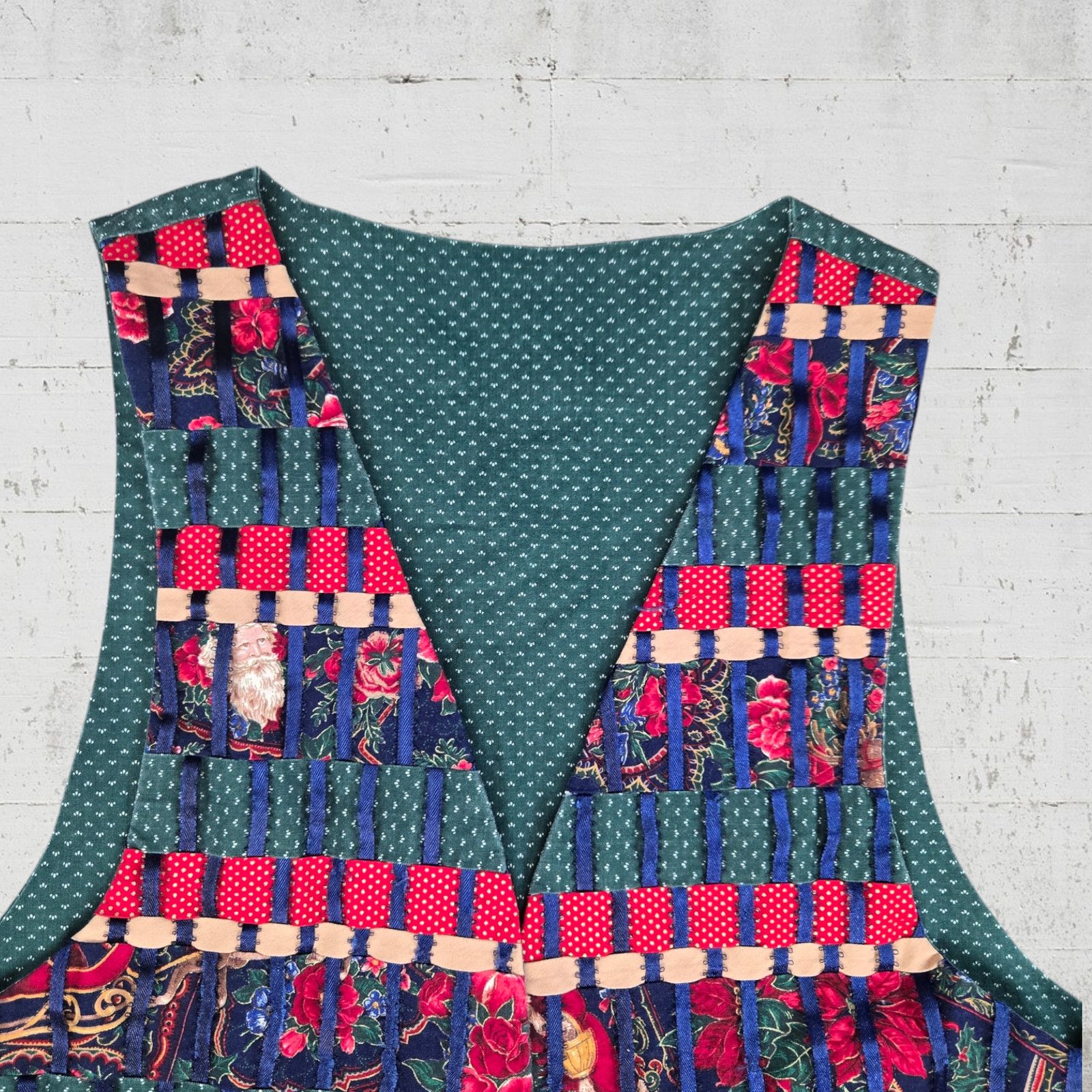 Handmade Vintage Handmade Christmas Open Vest Size Medium Size M / US 6-8 / IT 42-44 - 3 Thumbnail