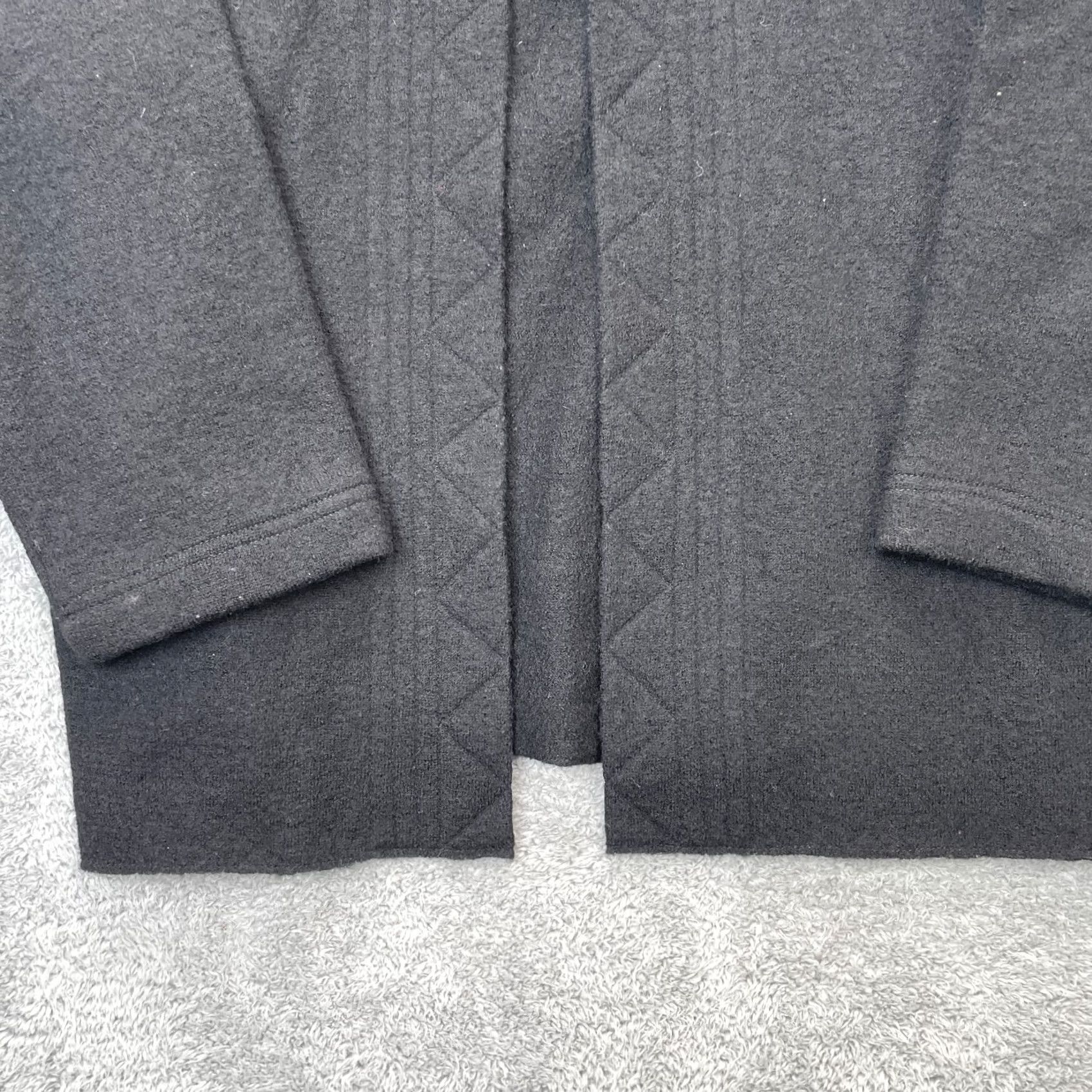 Coldwater Creek Coldwater Creek Jacket Womens XL Black Wool Coat Open Front Warm Winter Size XL / US 12-14 / IT 48-50 - 4 Thumbnail