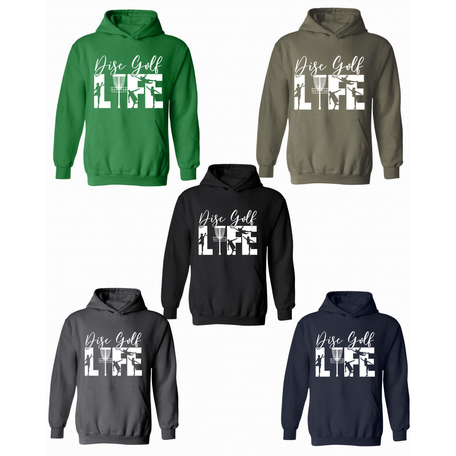 Gildan Disc Golf Hoodie DISCGOLF LIFE Discgolfer Sweatshirt Size US L / EU 52-54 / 3 - 2 Thumbnail