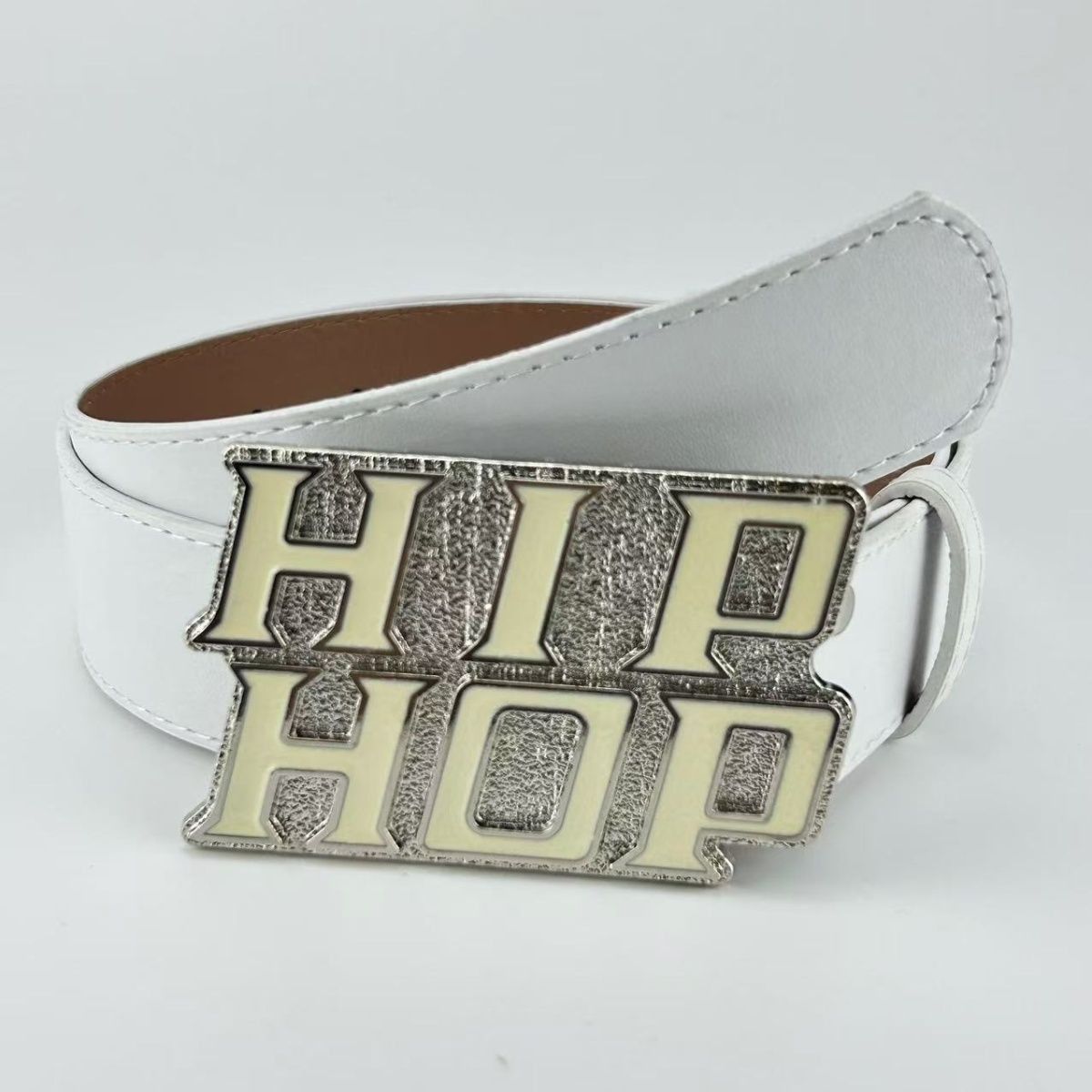 Designer New Trend Vintage Belt Riveted Belts Menswear Accessories Size ONE SIZE - 3 Thumbnail