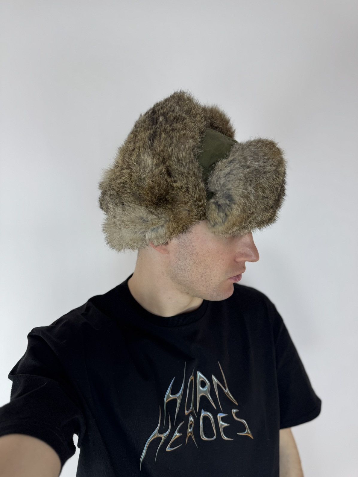 Other Vintage Army Ushanka Winter Fur Hat, Tyler The Creator Size ONE SIZE - 5 Thumbnail