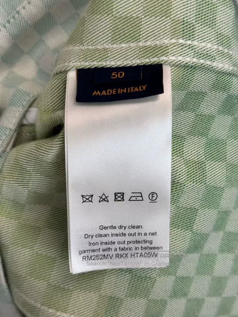 Louis Vuitton Louis Vuitton SS25 Green Gradient Checker Denim Jacket Size US M / EU 48-50 / 2 - 3 Thumbnail