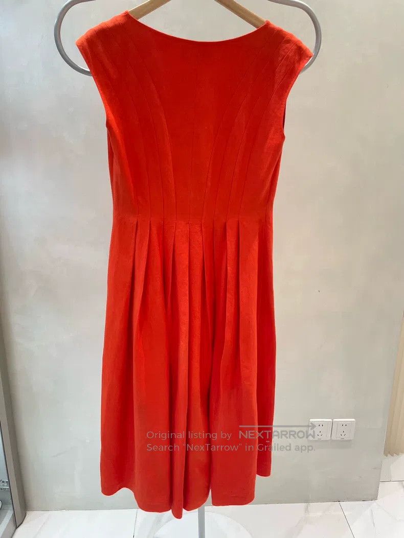 Loro Piana Loro Piana Orange Sleeveless Dress Size S / US 4 / IT 40 - 2 Thumbnail