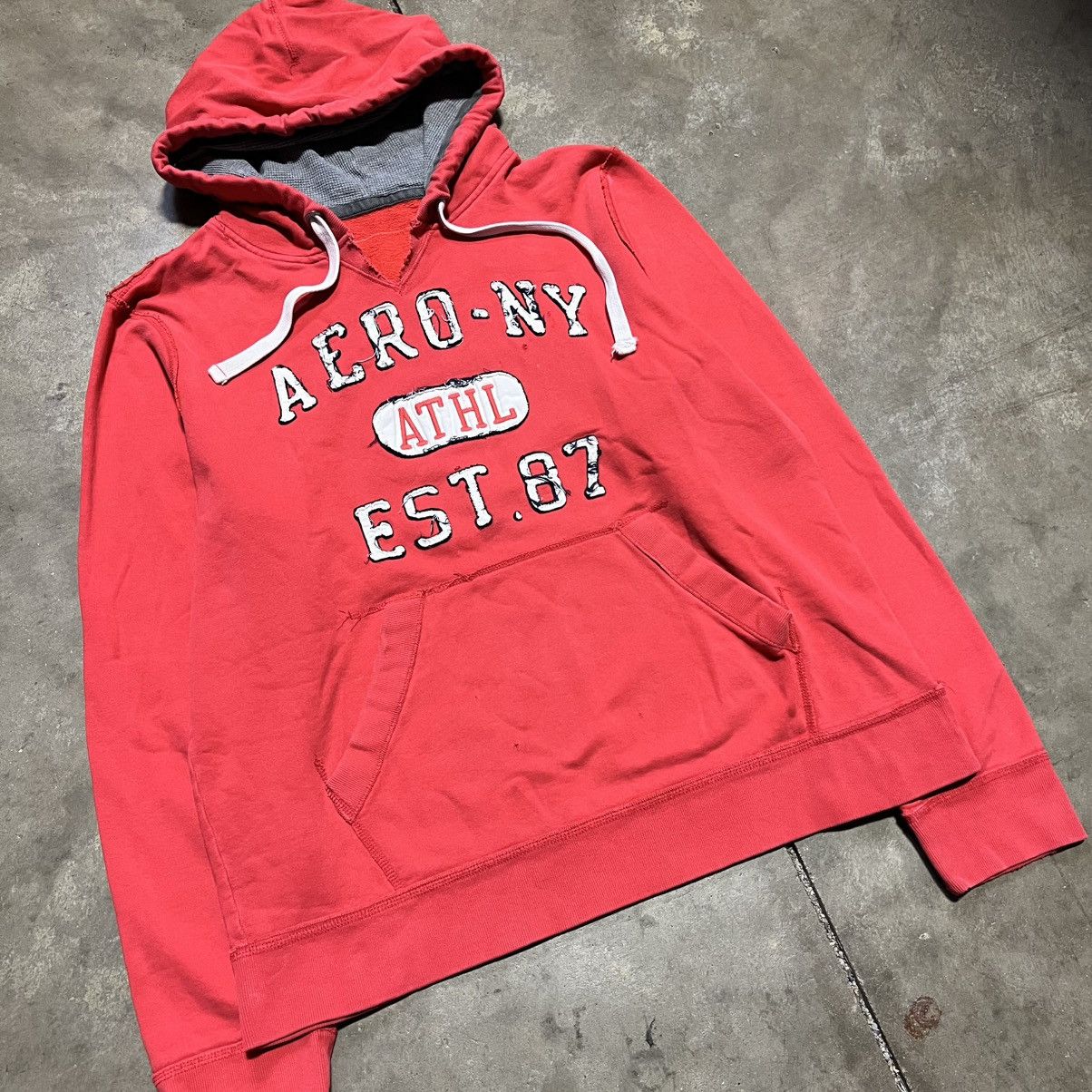 Aeropostale Vintage Aeropostale Aero NY 87 Hoodie Sweatshirt Surf Skater Size US XL / EU 56 / 4 - 2 Thumbnail