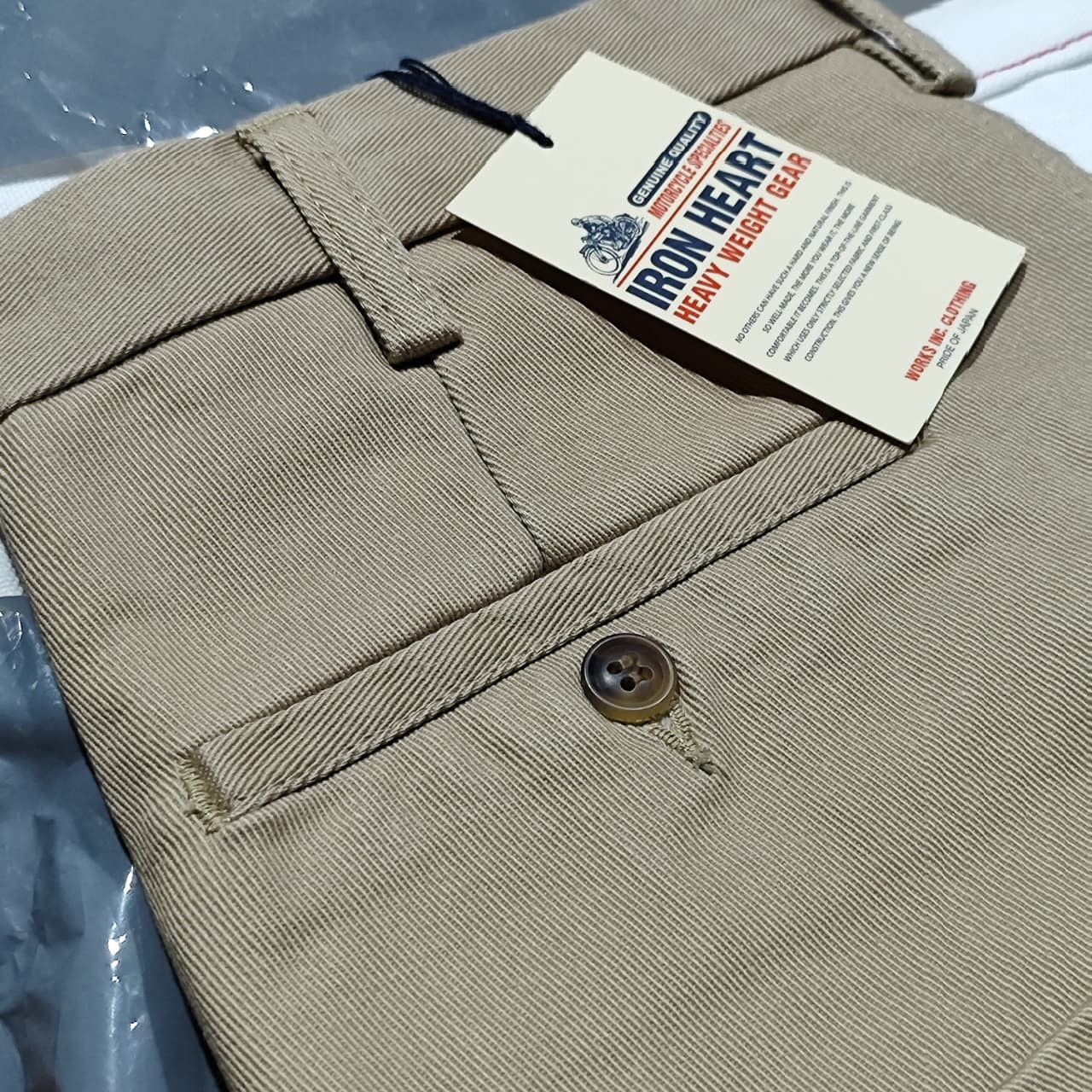 Iron Heart IRON HEART 730 12oz Chino Khaki IH 730 KHA Size US 30 / EU 46 - 4 Thumbnail