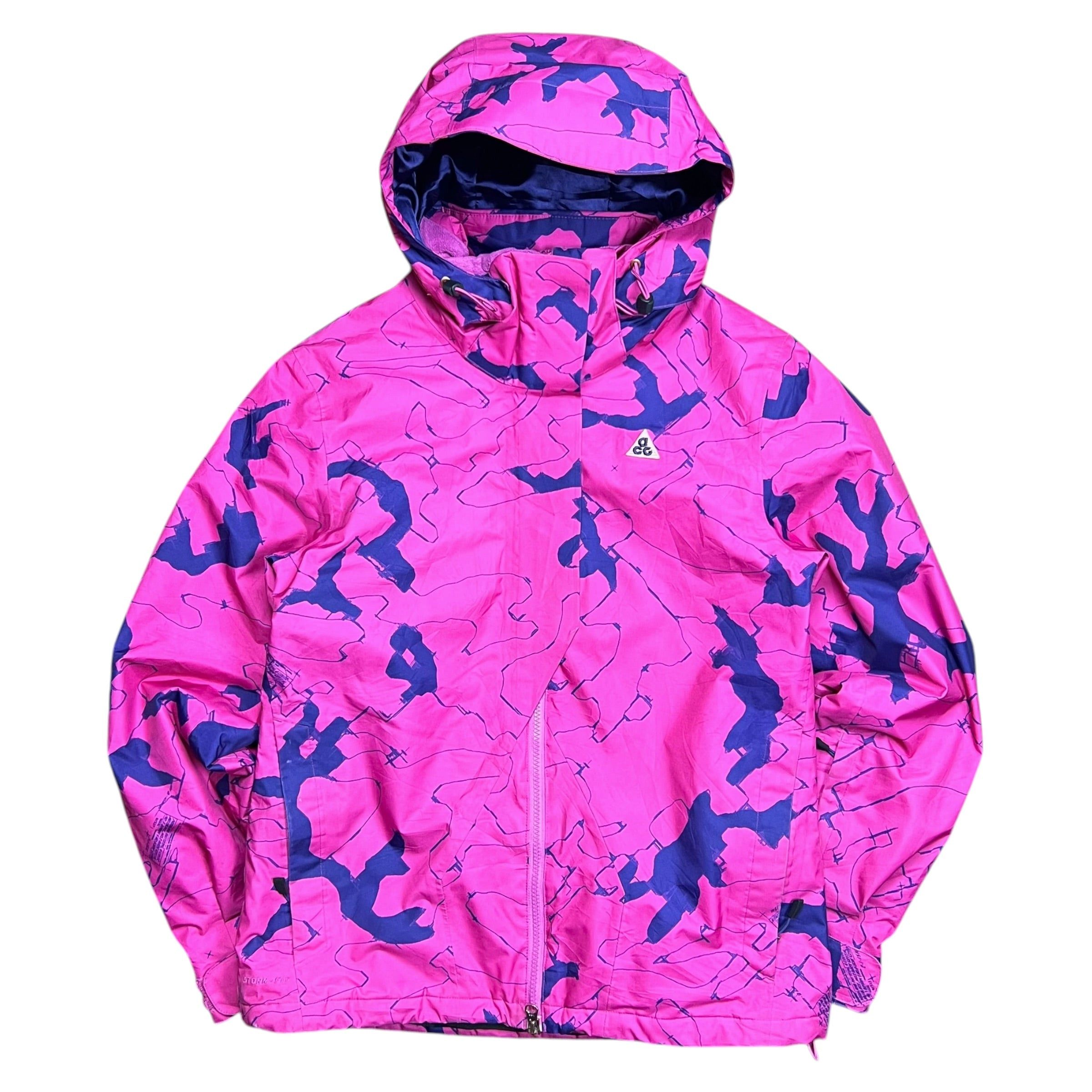 Nike Nike ACG Pink Asymmetric Colorblocking AOP Jacket - S Size US S / EU 44-46 / 1 - 1 Thumbnail