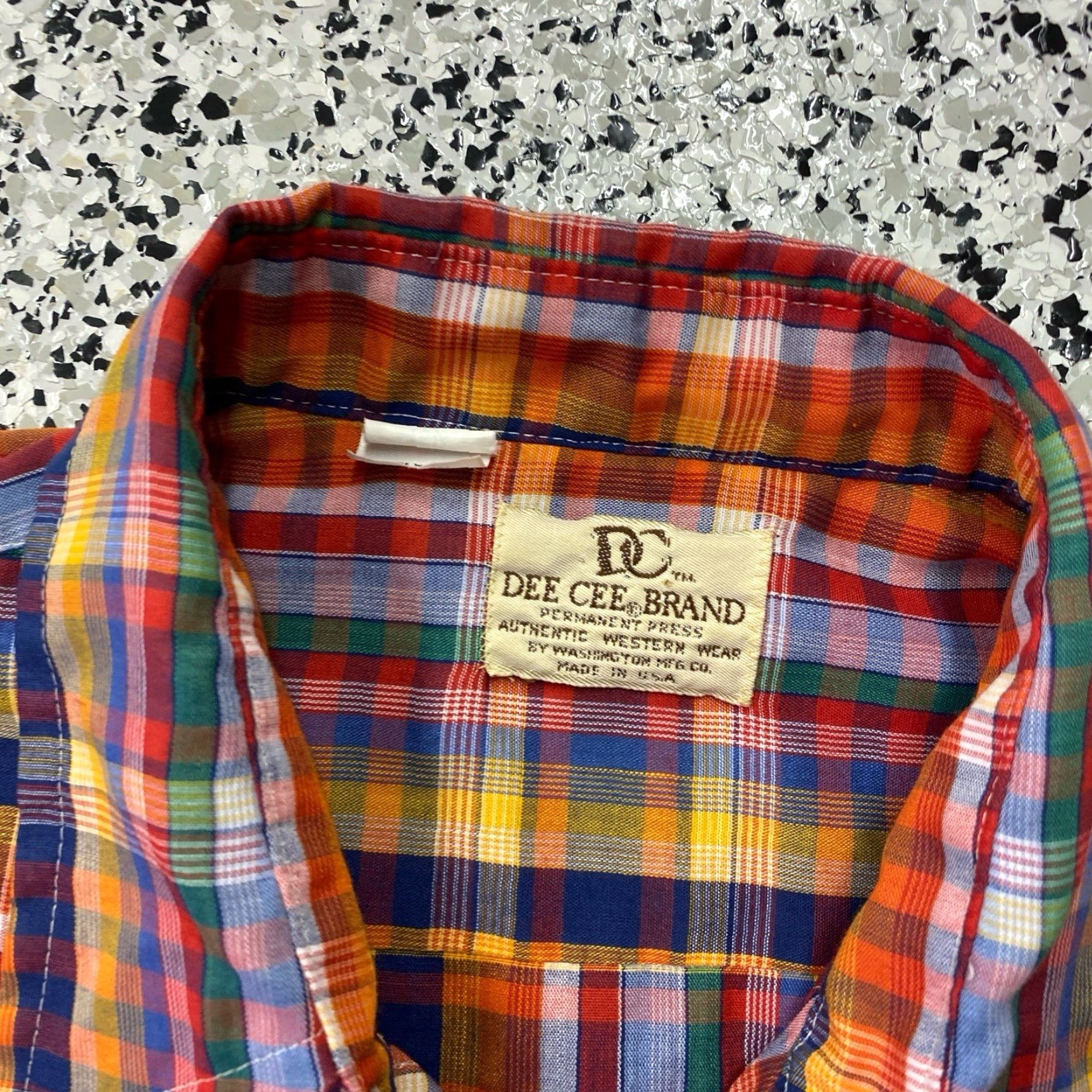 J Brand VINTAGE Dee Cee Brand Pearl Button Shirt L USA Permanent Press Sawtooth Size US L / EU 52-54 / 3 - 2 Thumbnail