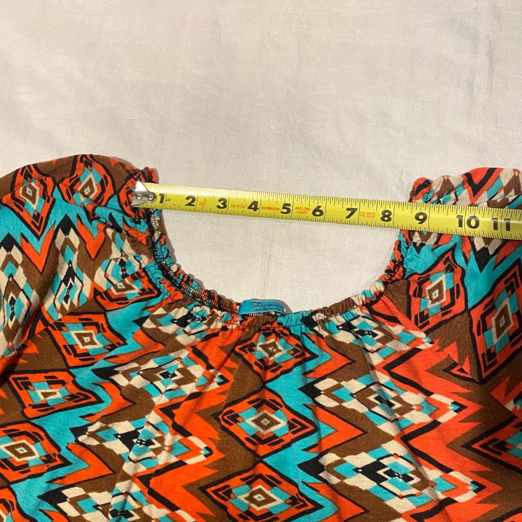 Bell Turquoise Haven Dress Southwestern Midi 3/4 Sleeve Bell Ruffle Print Size M Women Feminine Casual Shirt? Size M / US 6-8 / IT 42-44 - 6 Thumbnail