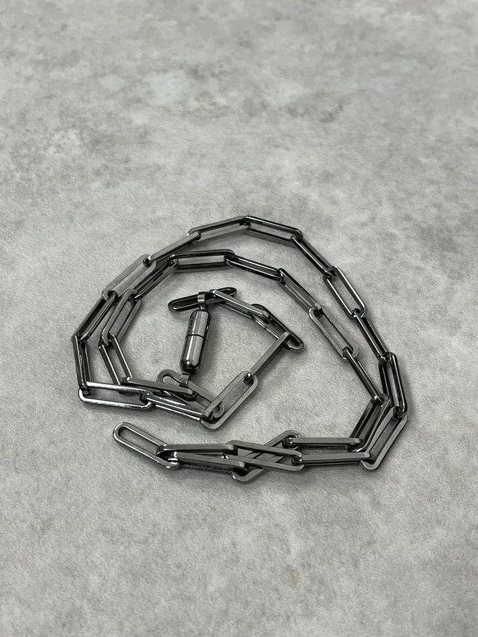 Gucci 2000s Gucci Steel Chain Link Necklace Size ONE SIZE - 4 Thumbnail