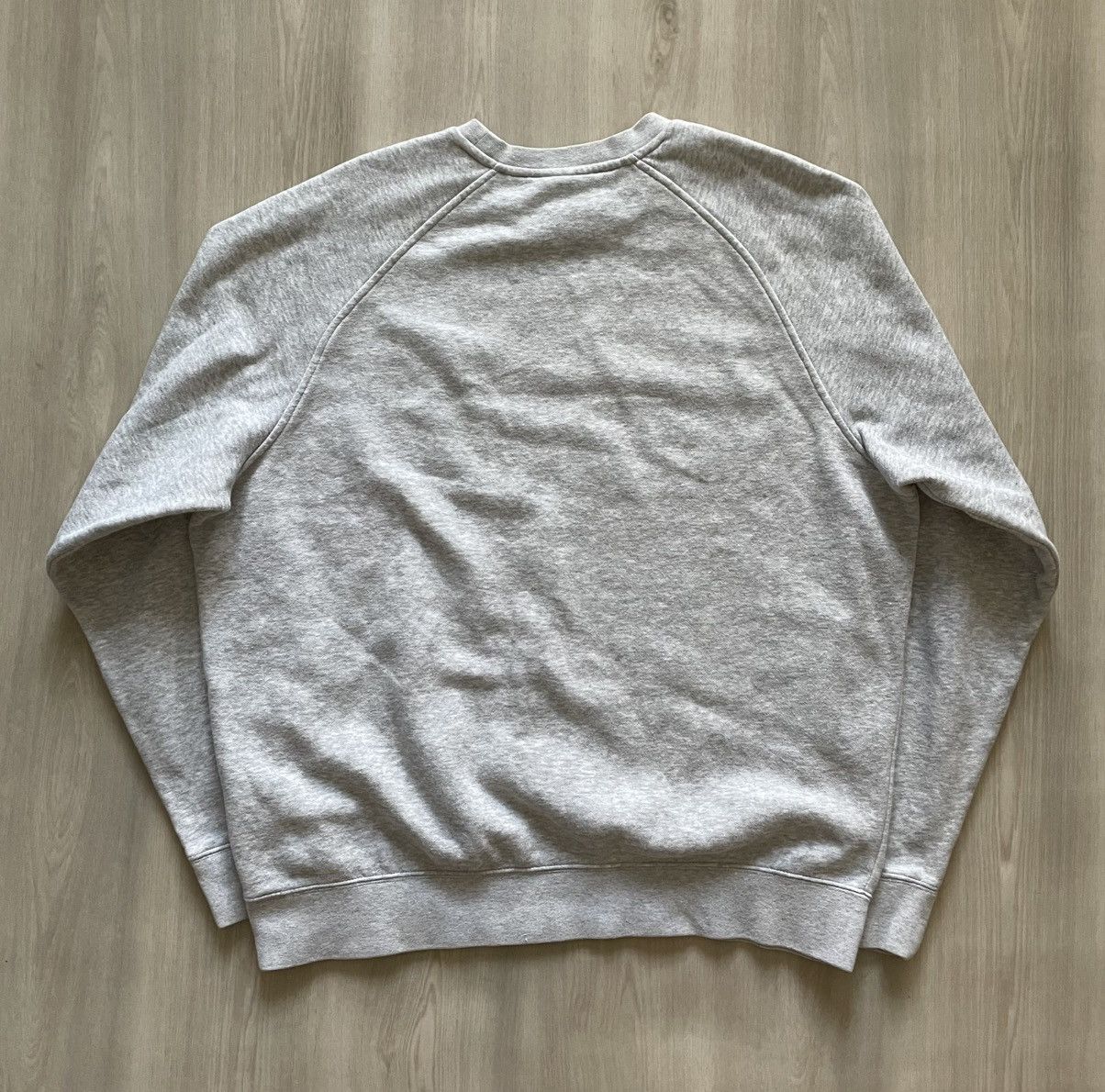 Nike VTG Nike Mini Swoosh Crewneck Essential Heather Gray Sz L Size US L / EU 52-54 / 3 - 4 Thumbnail