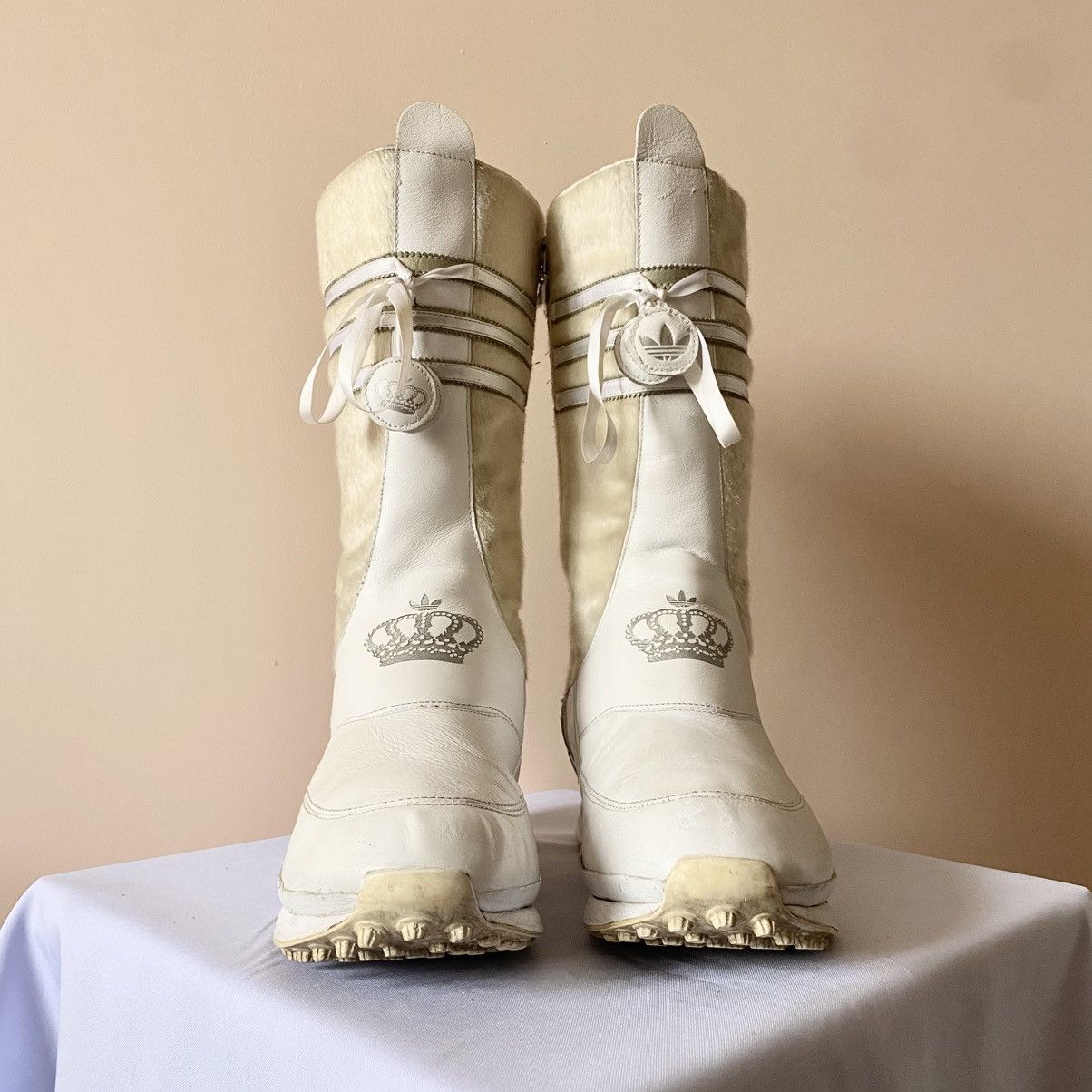 Adidas Adidas Missy Elliott Fur Leather Moto Boxing Shoes Boots Y2K Size US 9 / IT 39 - 2 Thumbnail