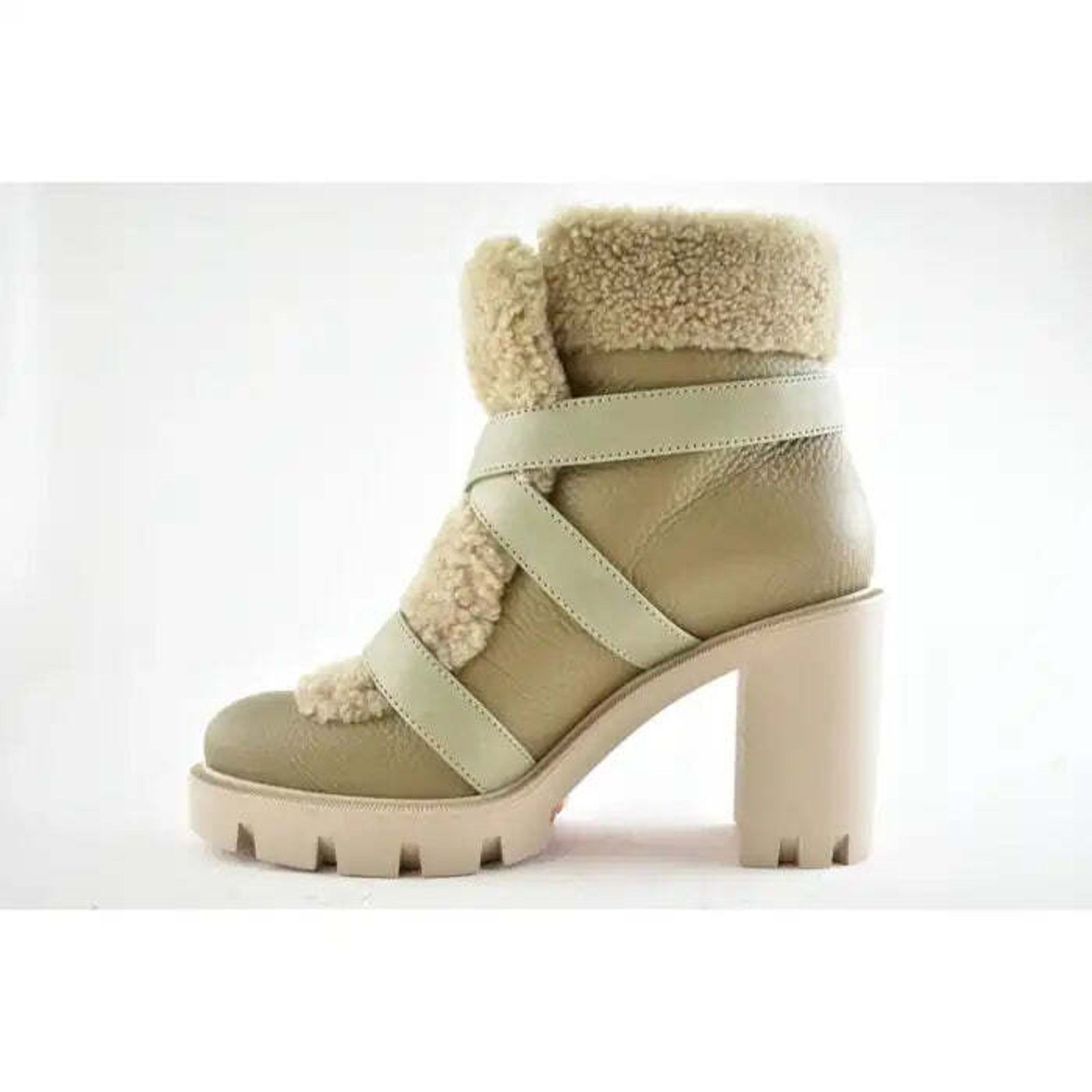 Christian Louboutin Christian Louboutin Pole Chic 70 Champignon Leather Size US 9 / IT 39 - 8 Thumbnail