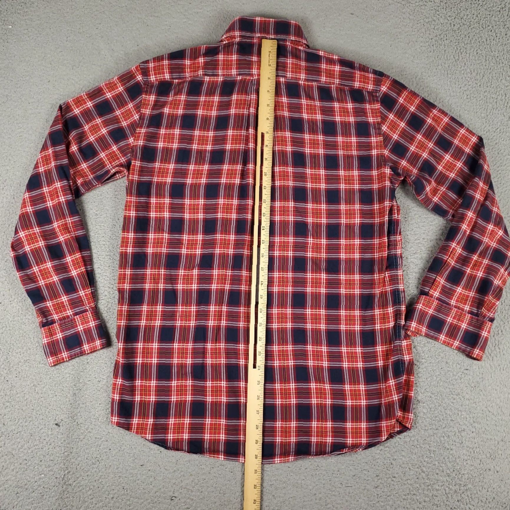 Faconnable Façonnable Red Plaid Button-Up Shirt Mens Medium Long Sleeve Casual Size US M / EU 48-50 / 2 - 4 Thumbnail