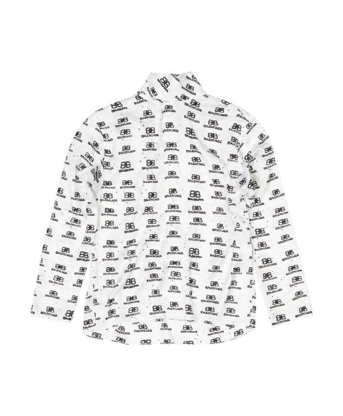 Balenciaga o1bcso1str0125 Swing Blouse in Black/White Size L / US 10 / IT 46 - 2 Thumbnail