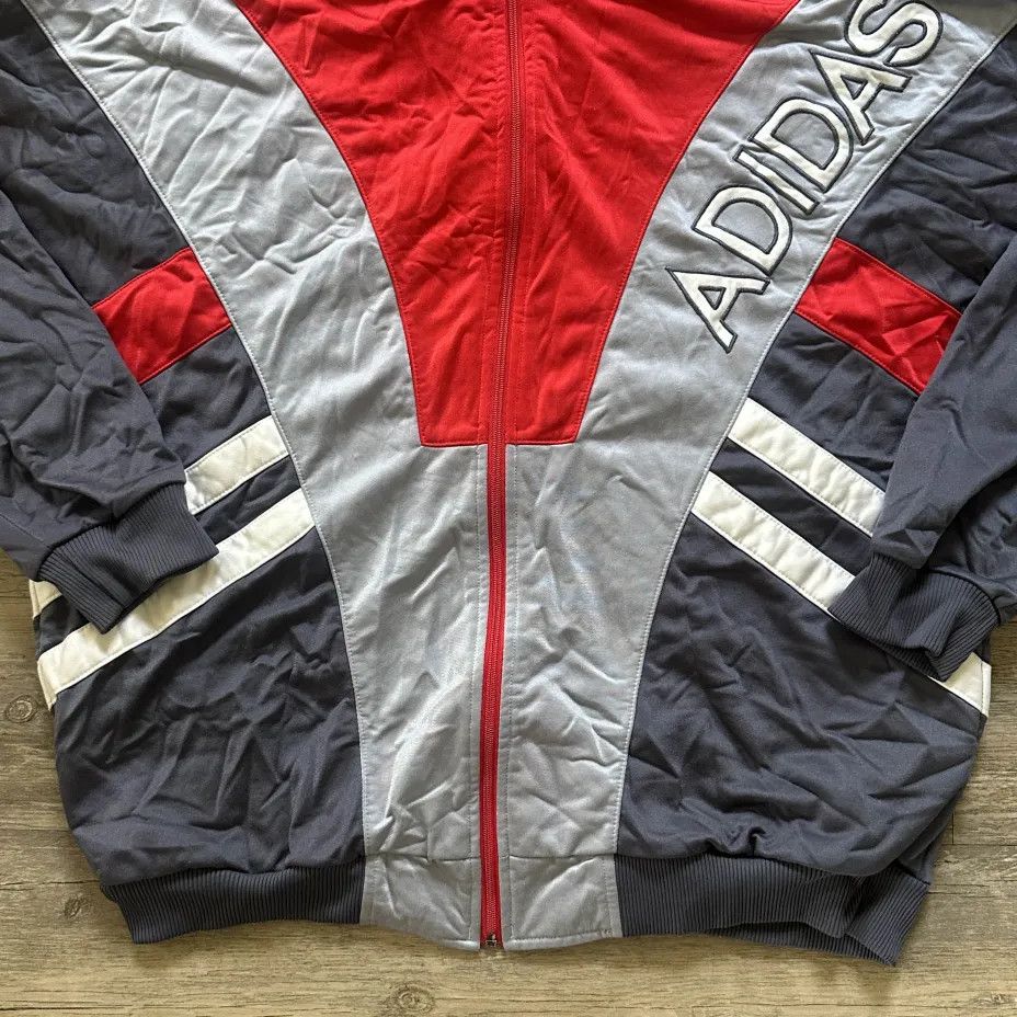 Adidas Vintage 80s Adidas Retro Track Jacket Size XL Size US XL / EU 56 / 4 - 2 Thumbnail