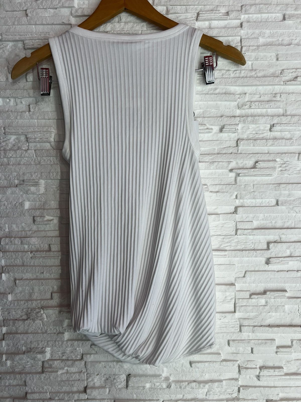Dries Van Noten Dries Van Noten Hoga Asymmetric Ribbed Tank Top Size XS / US 0-2 / IT 36-38 - 6 Thumbnail