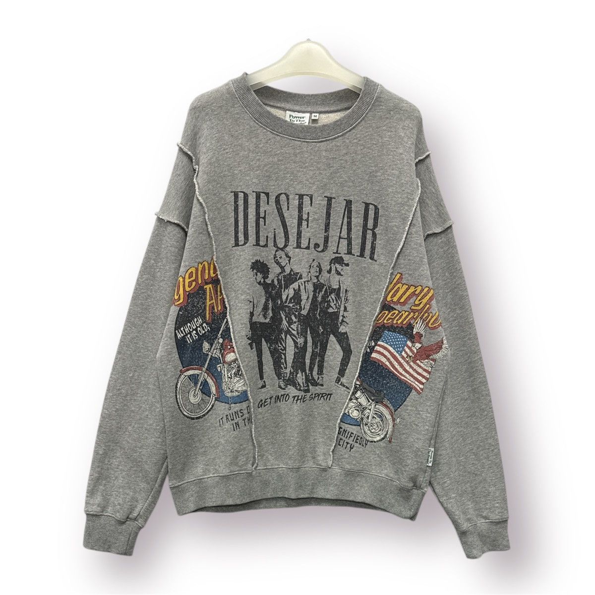 Spiritual Gangster 🔥 Spirit Power to The People Cut and Sew Panel Sweatshirt Size US M / EU 48-50 / 2 - 1 Thumbnail