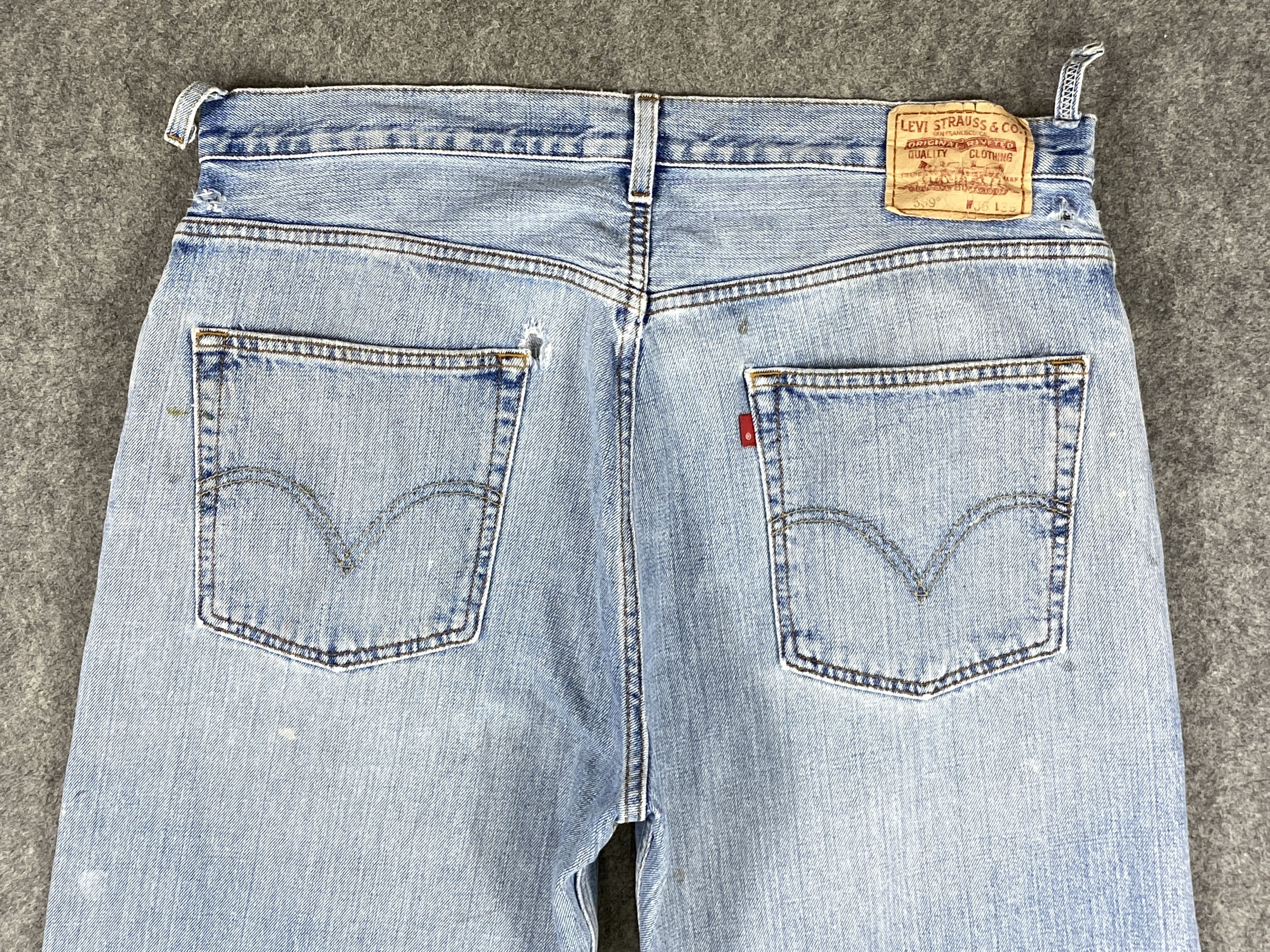 Vintage Light Blue Wash Vintage Levi's 569 38x35.5 Denim -JN1825 Size US 38 / EU 54 - 4 Thumbnail