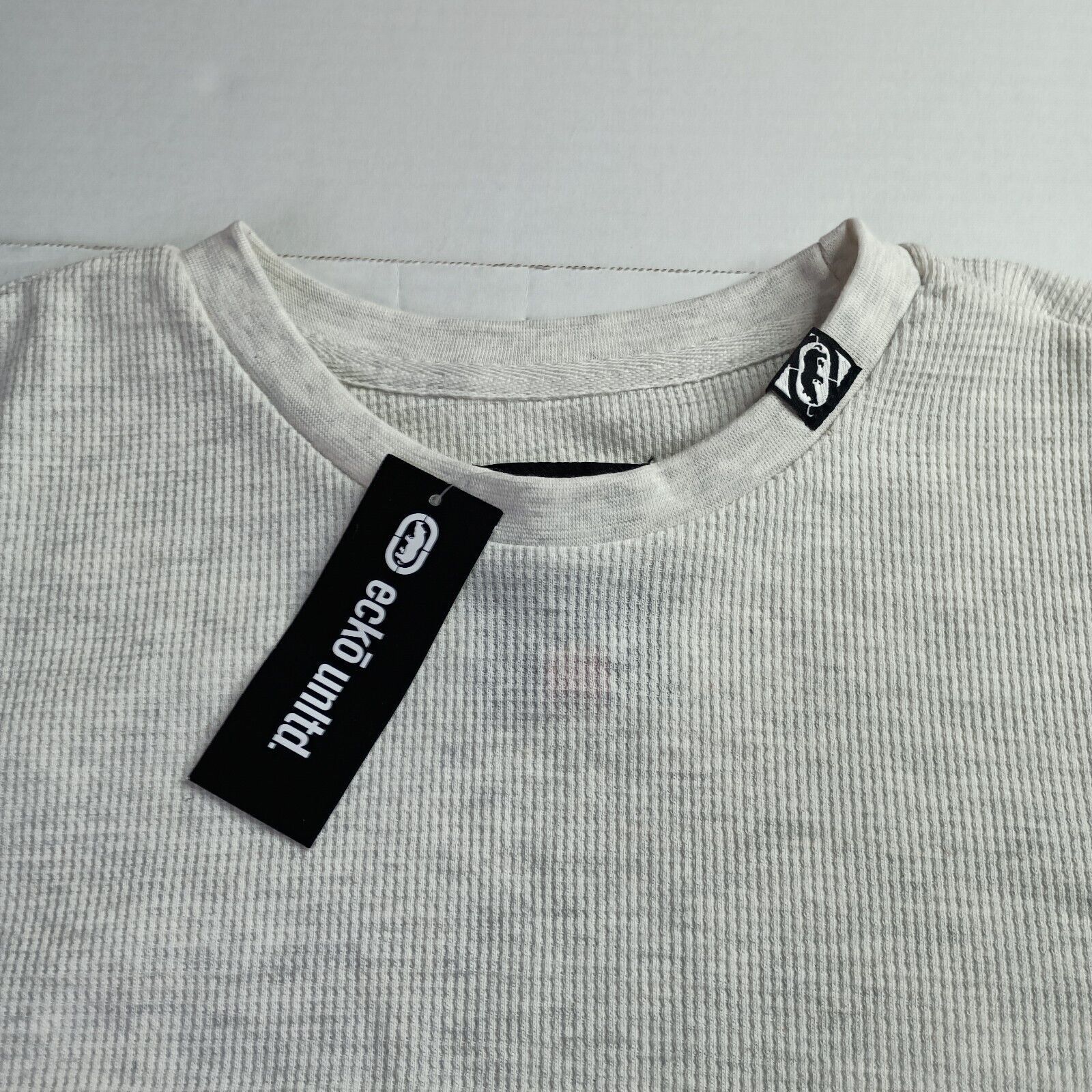 Ecko Unltd. Ecko Unltd Thermal Waffle Knit Shirt Men's M Oatmeal Heather Size US M / EU 48-50 / 2 - 3 Thumbnail