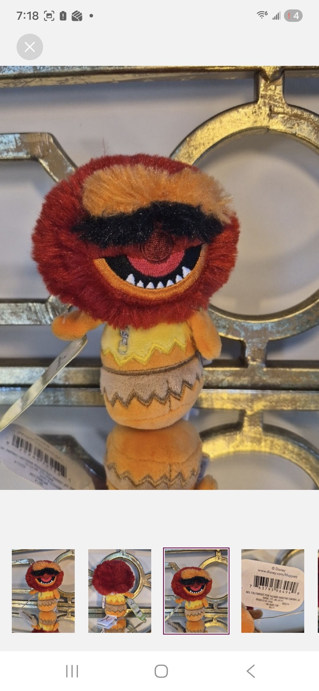 Other Disney The Muppets' Animal Plush-Hallmark Itty Bittys Size ONE SIZE - 3 Thumbnail