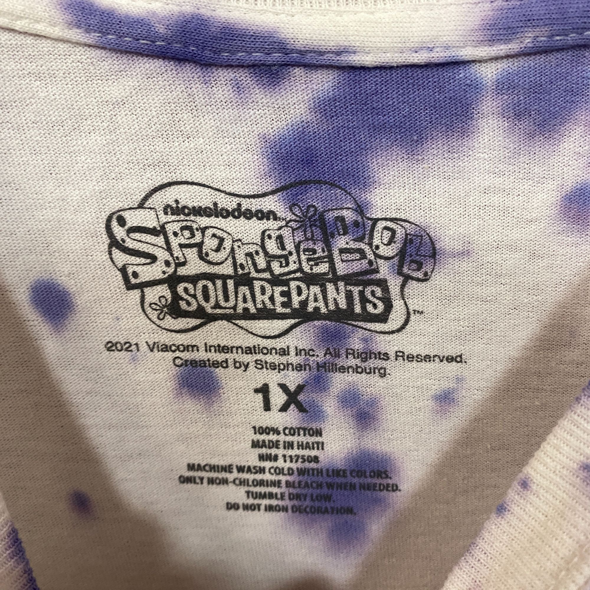 Nickelodeon Nickelodeon Spongebob Squarepants Be Yourself Tie Dye T-Shi Size US XL / EU 56 / 4 - 4 Thumbnail