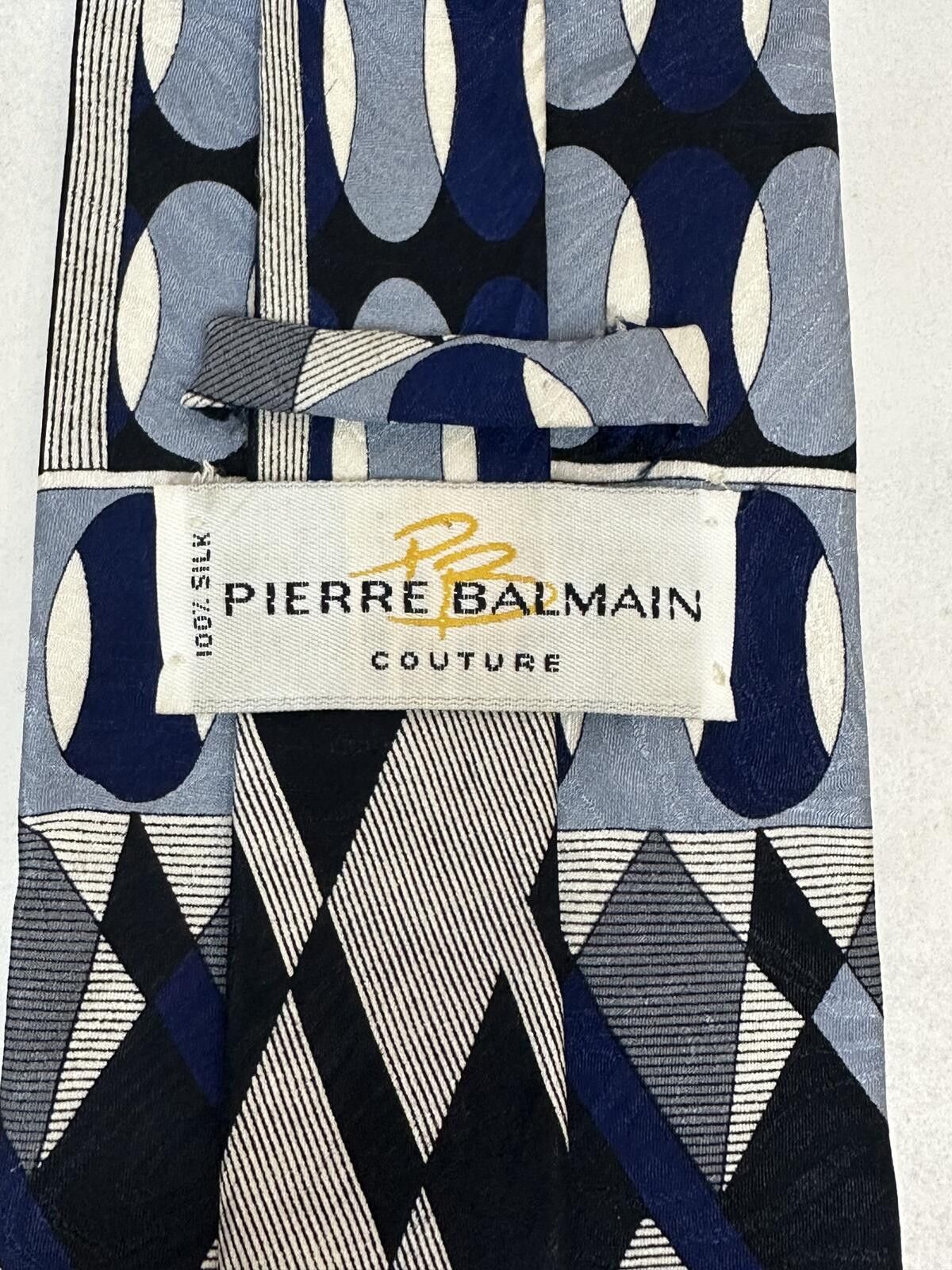 Pierre Balmain Vintage Pierre Balmain 100% silk tie geometric art deco Size ONE SIZE - 5 Thumbnail