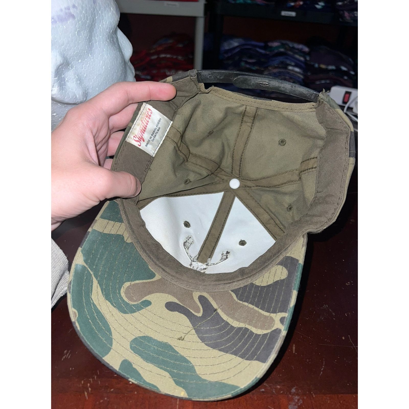 Vintage Vintage Bad To The Bone Hat Camo Green Cap Snapback VTG OS Size ONE SIZE - 8 Thumbnail