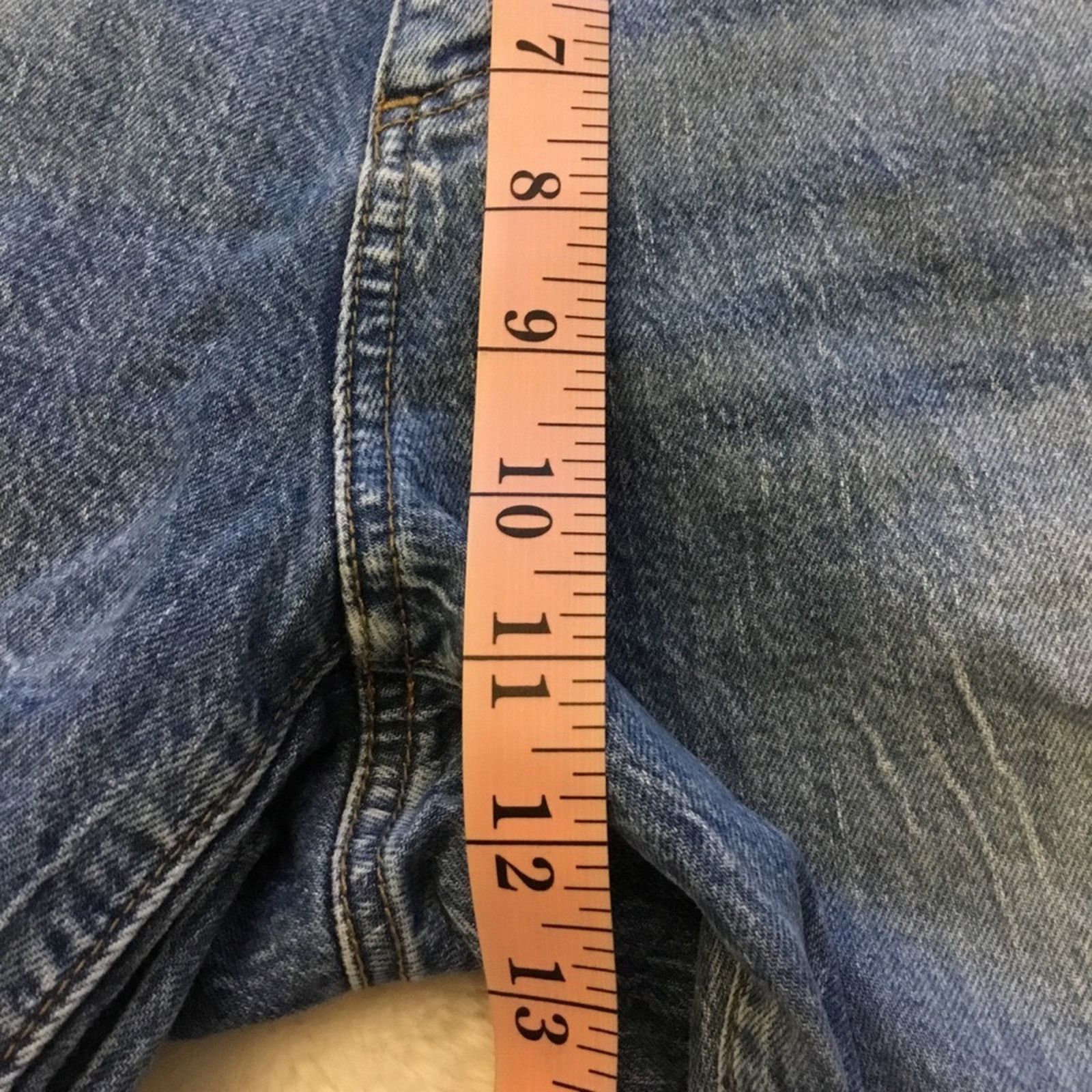 Loft Loft Blue Curvy High Waist Straight Crop Jeans Size 30" / US 8 / IT 44 - 10 Thumbnail
