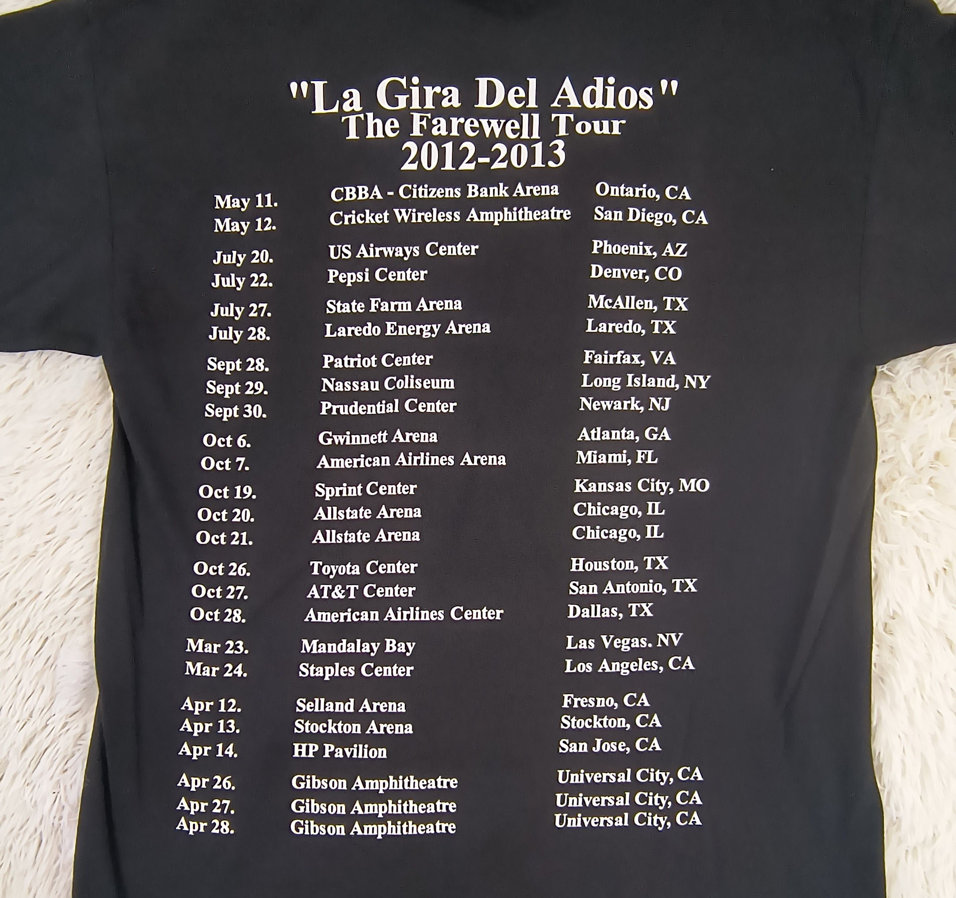 Mexican Threads Vicente Fernandez la gira del adios 2012 tee Size US M / EU 48-50 / 2 - 7 Thumbnail