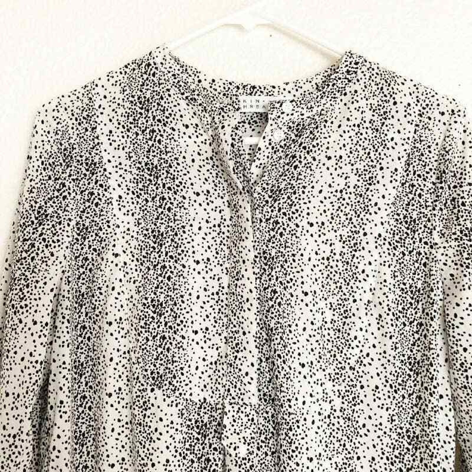 Other Skin and Threads Silk Polka Dot Midi Dress Size 0 Size XS / US 0-2 / IT 36-38 - 4 Thumbnail