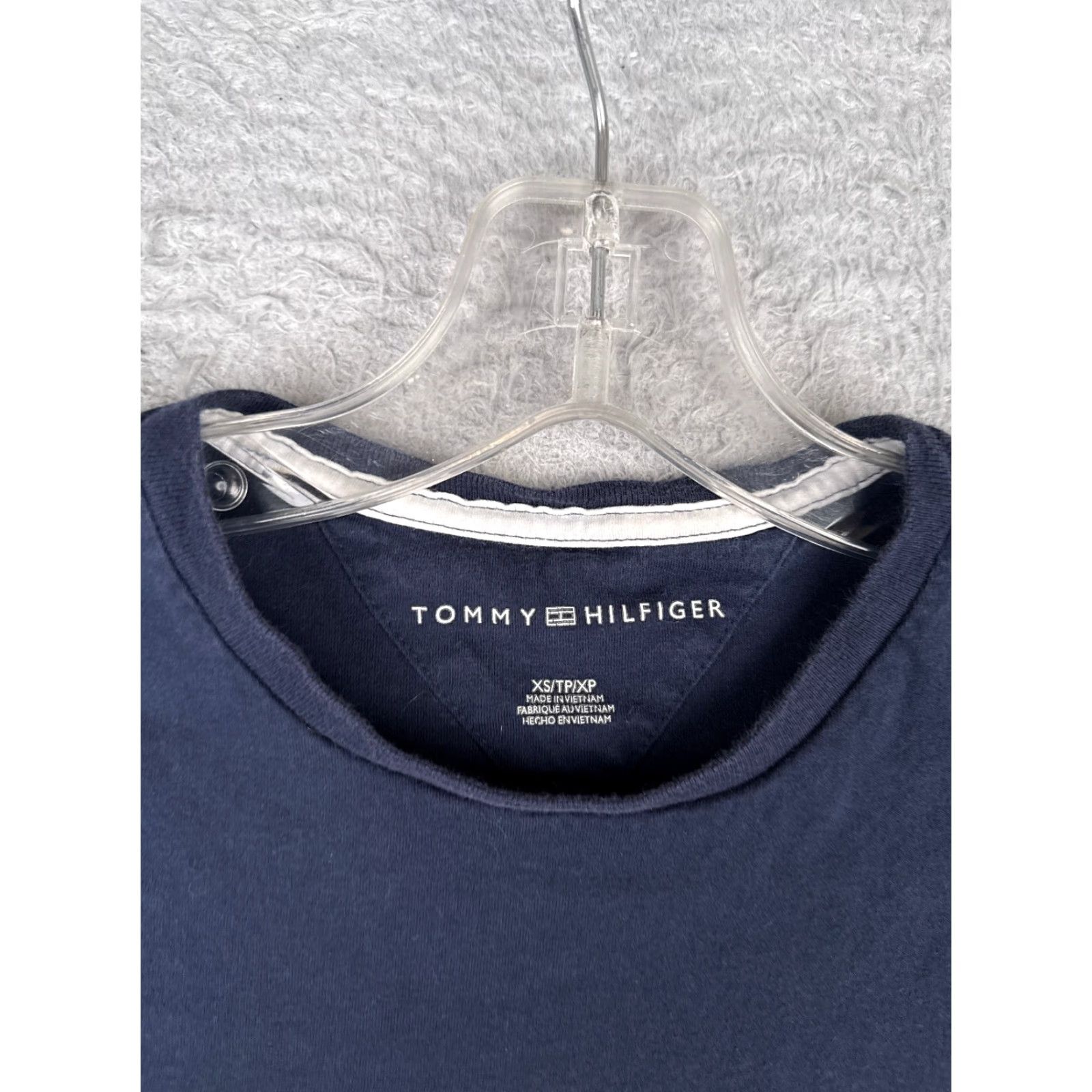 Tommy Hilfiger Tommy Hilfiger Shirt Men XS Blue Crew Neck Short Sleeve Cotton T-Shirt Logo Regular Size US XS / EU 42 / 0 - 7 Thumbnail